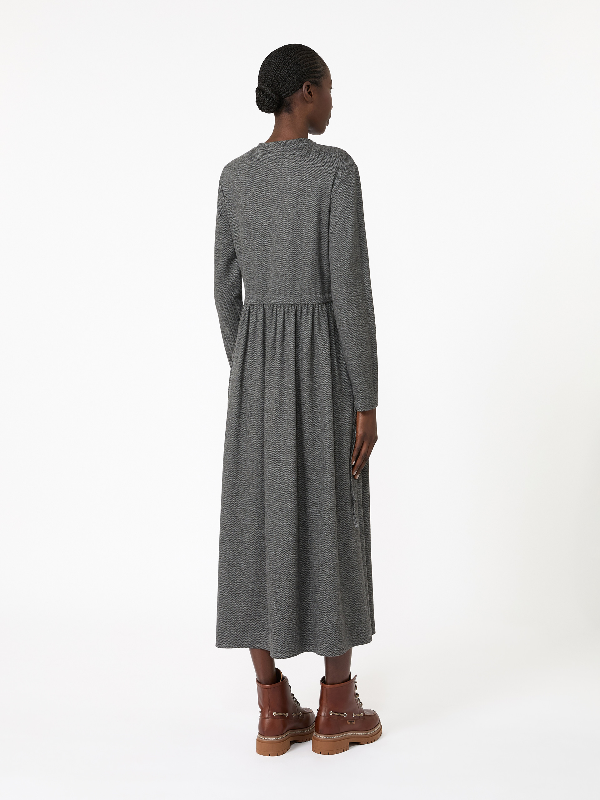 Jacquard jersey long dress - Weekend Max Mara - 3