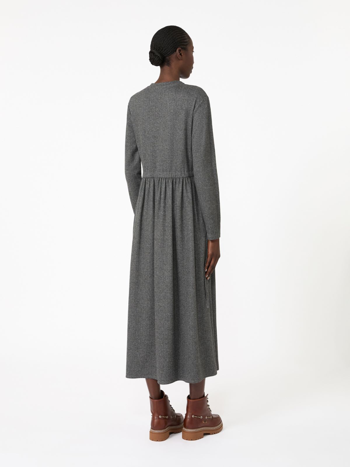 Jacquard jersey long dress - Weekend Max Mara - 3