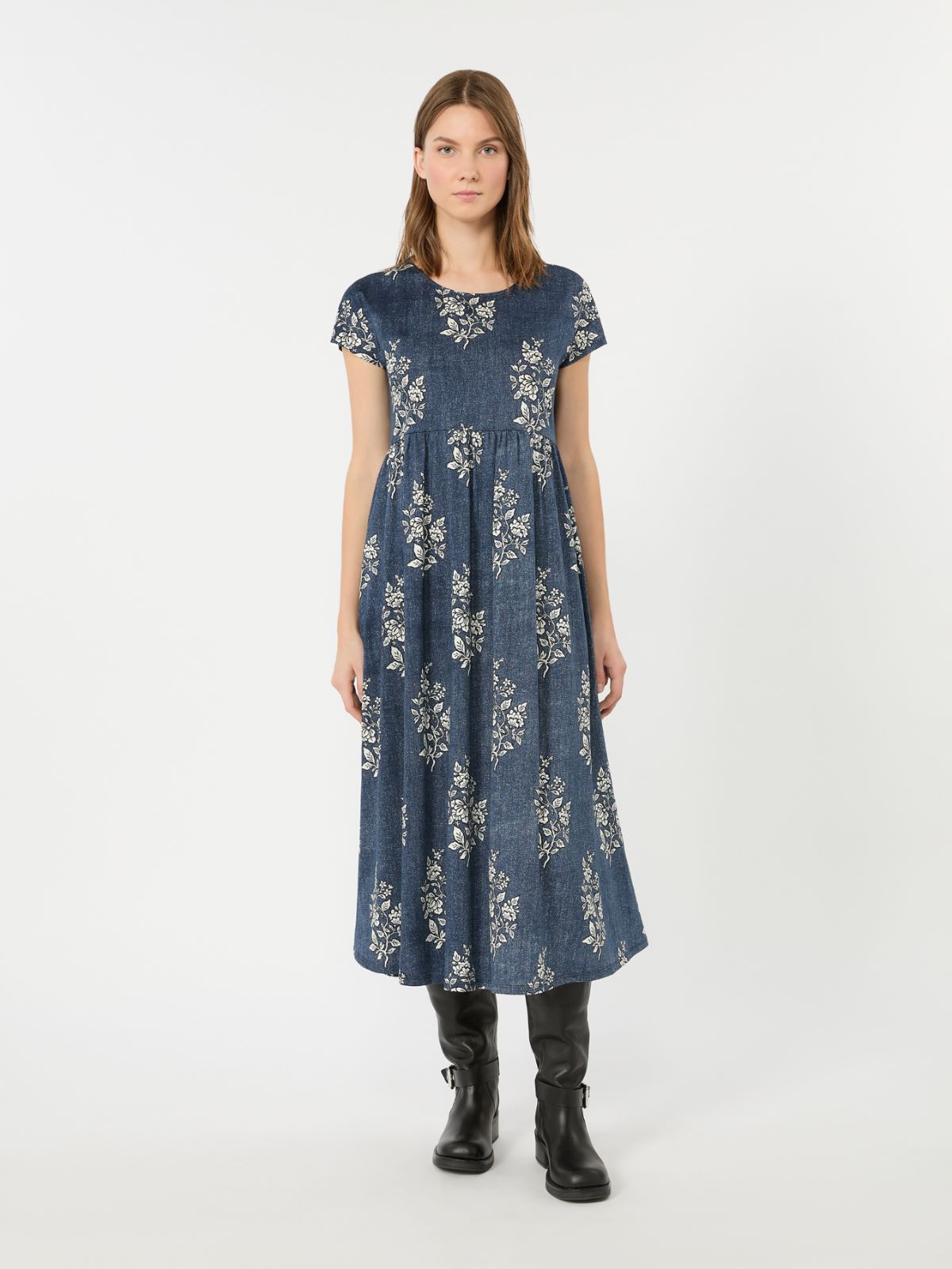 Abito lungo in jersey stampato - BLU - Weekend Max Mara - 2