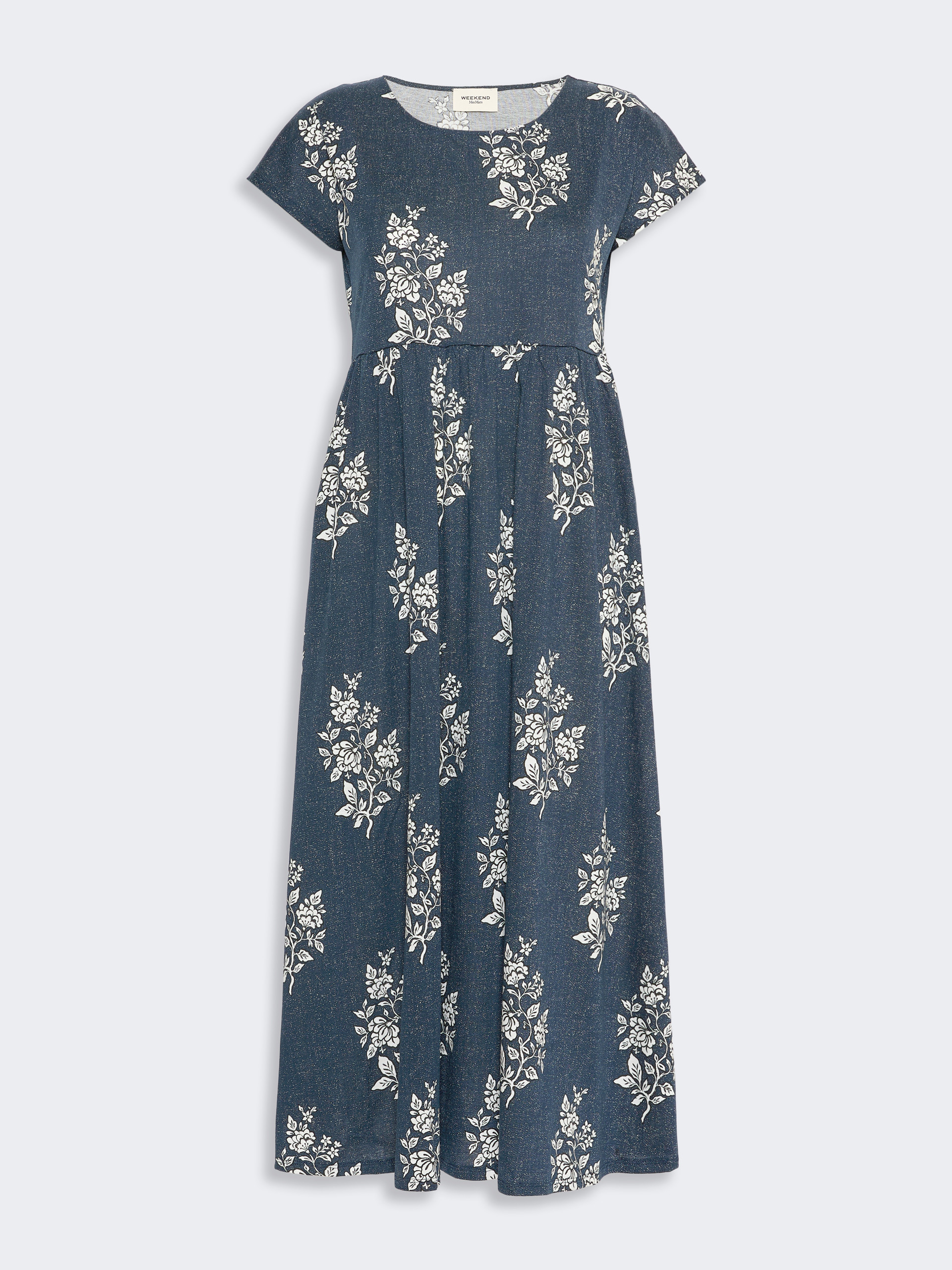 Abito lungo in jersey stampato - BLU - Weekend Max Mara - 5