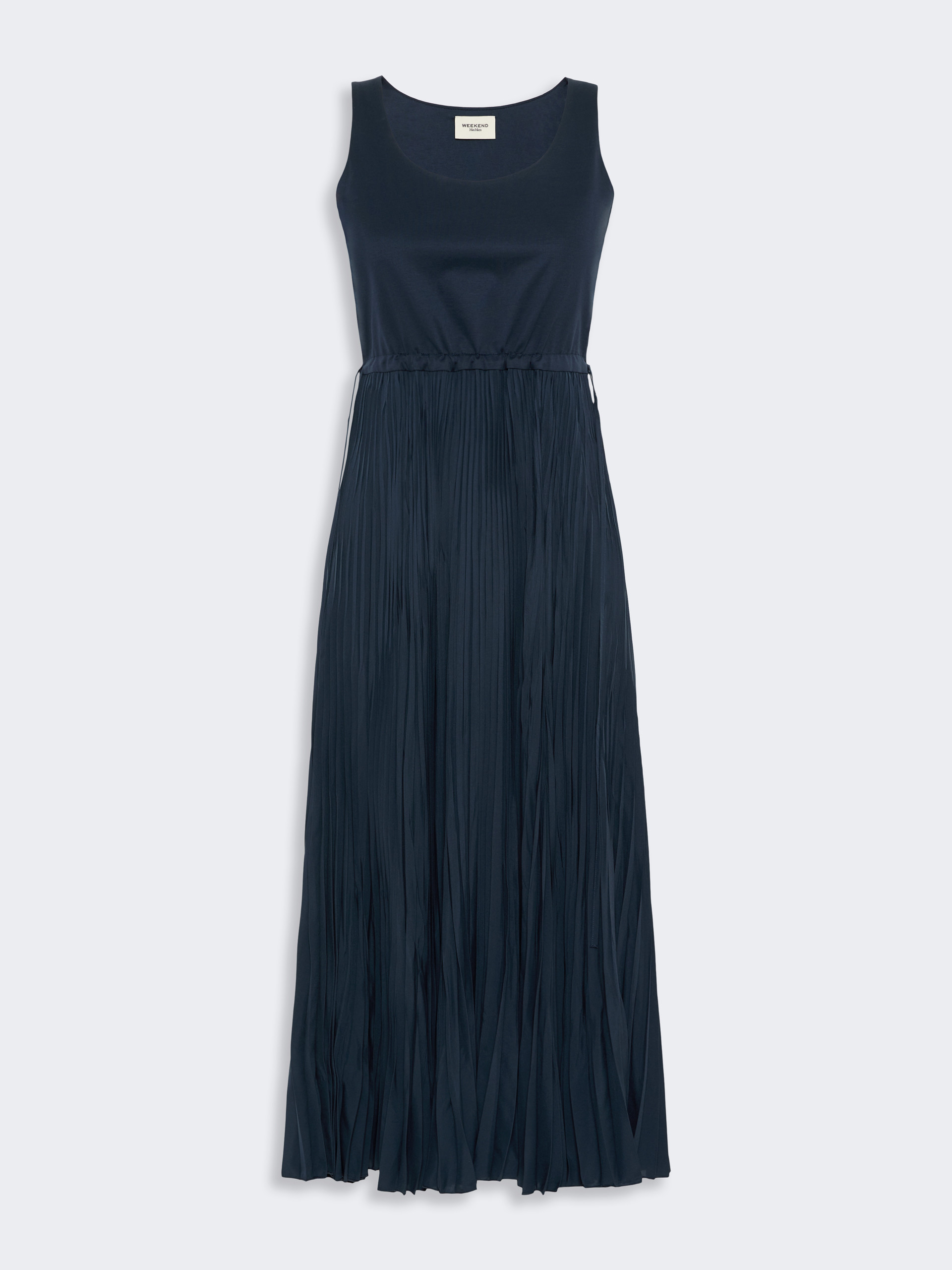 Jersey dress with a plissé-pleated skirt - Weekend Max Mara - 5