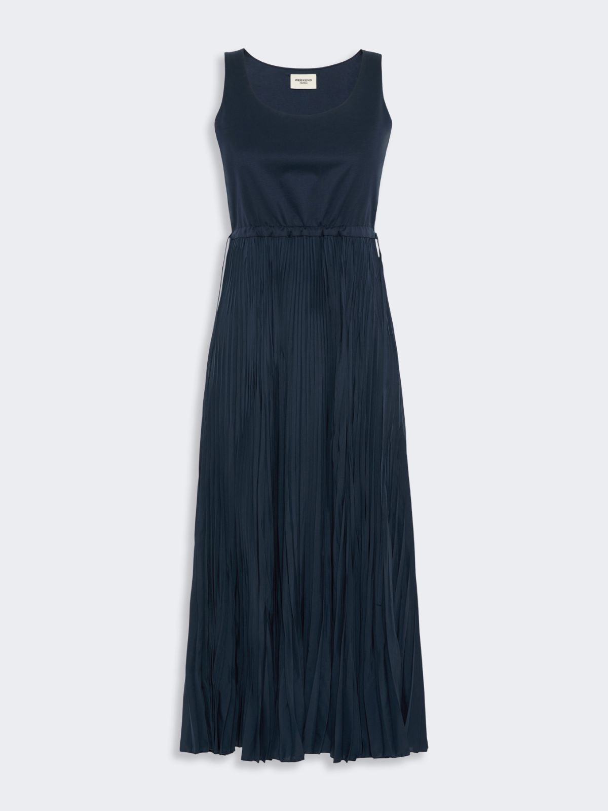 Jersey dress with a plissé-pleated skirt - Weekend Max Mara - 5