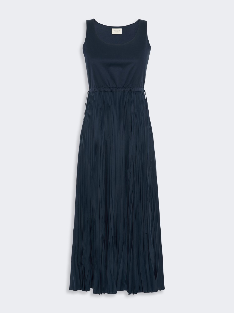 Jersey dress with a plissé-pleated skirt - Weekend Max Mara - 2