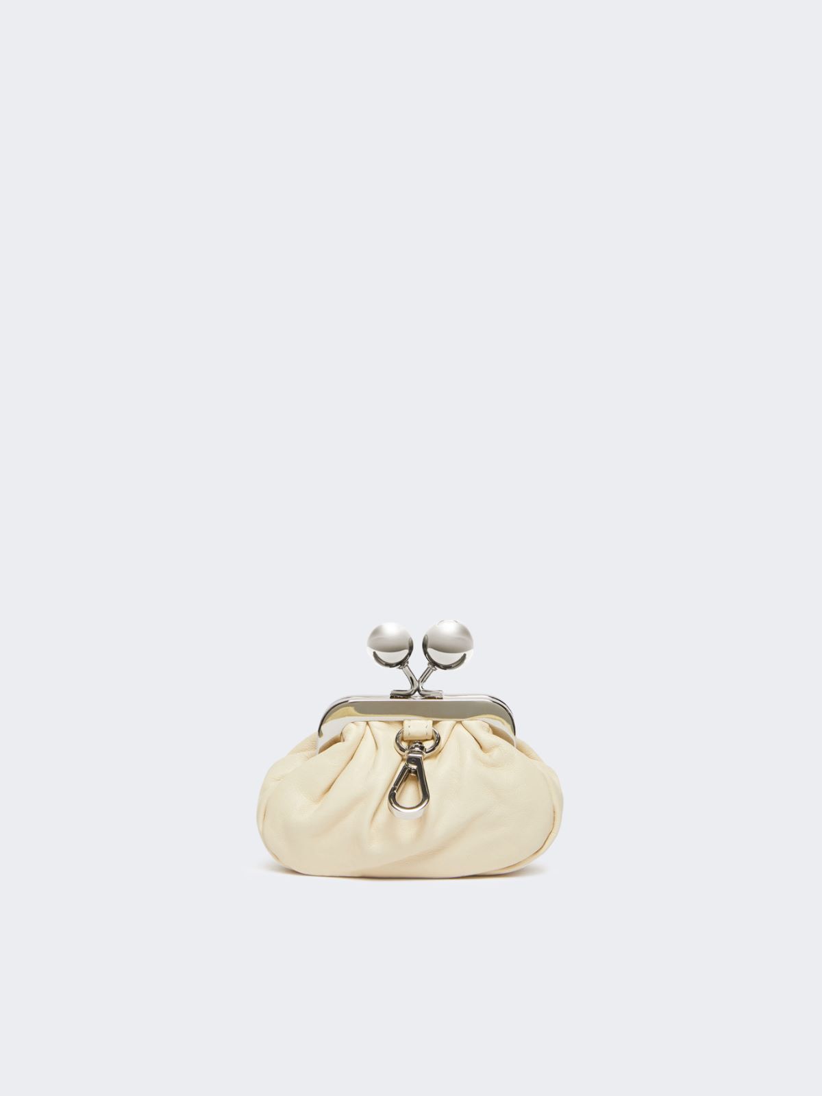Shiny Nappa leather nano Pasticcino Bag - IVORY - Weekend - 3