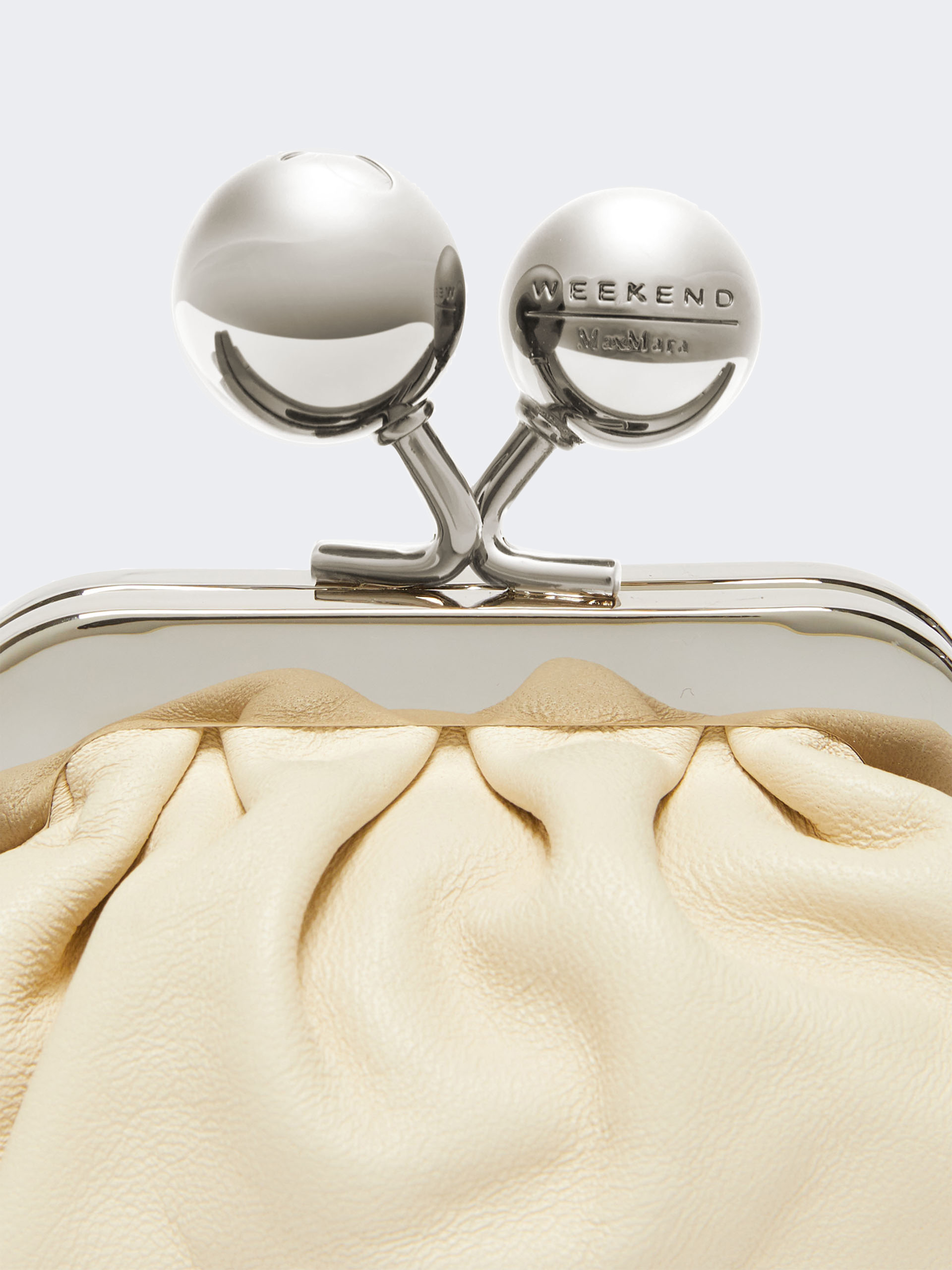 Nappa sheepskin Nano Pasticcino Bag - IVORY - Weekend Max Mara - 5