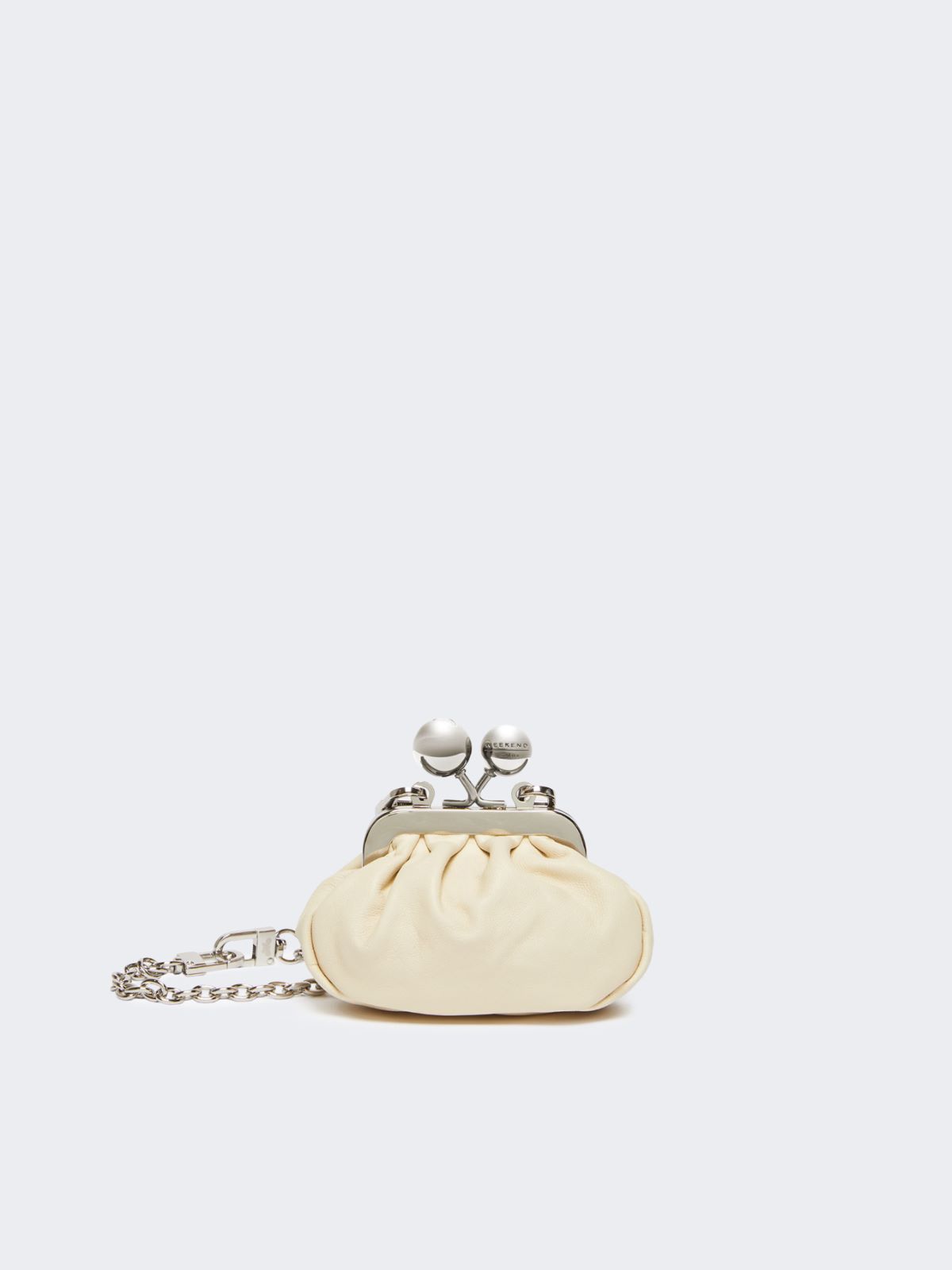 Shiny Nappa leather nano Pasticcino Bag - IVORY - Weekend