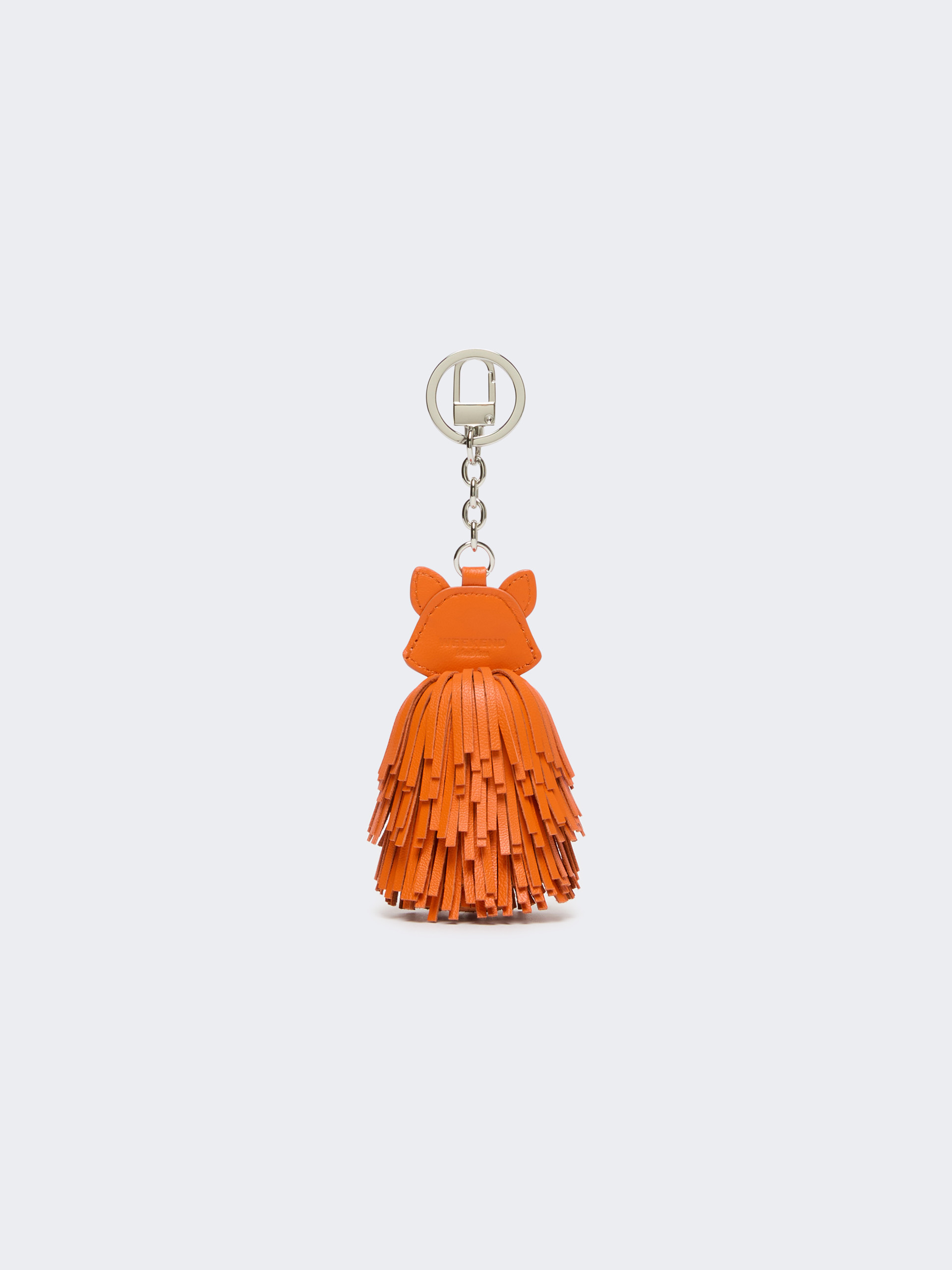 Portachiavi in nappa con frange - ARANCIO - Weekend Max Mara - 2