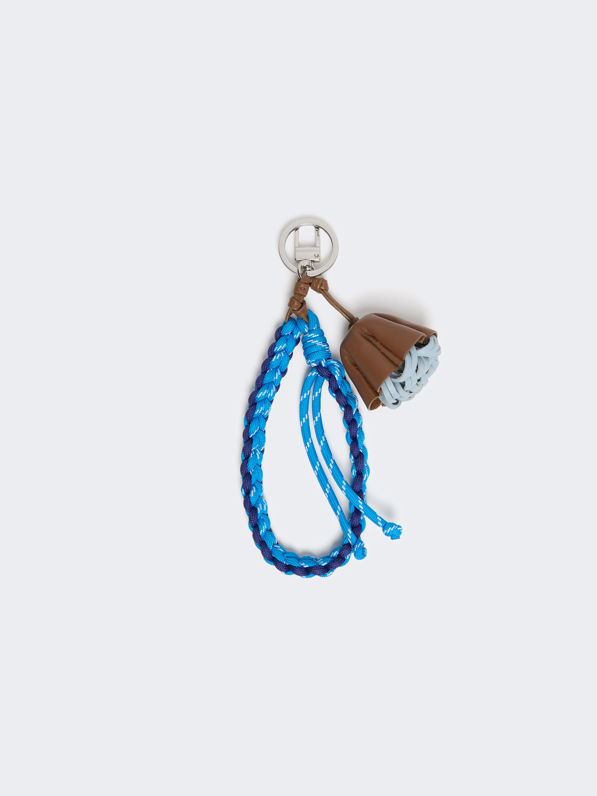 Nappa leather and rope keyring - CORNFLOWER BLUE - Weekend Max Mara - 2