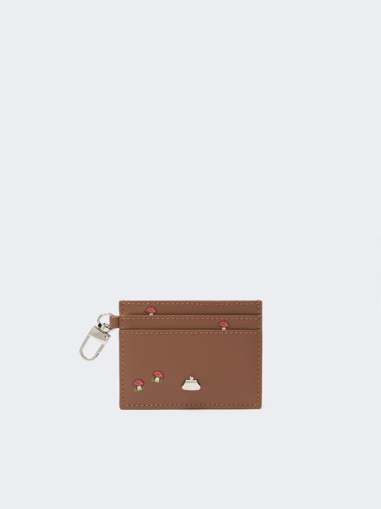 Leather card holder with prints - Weekend Max Mara