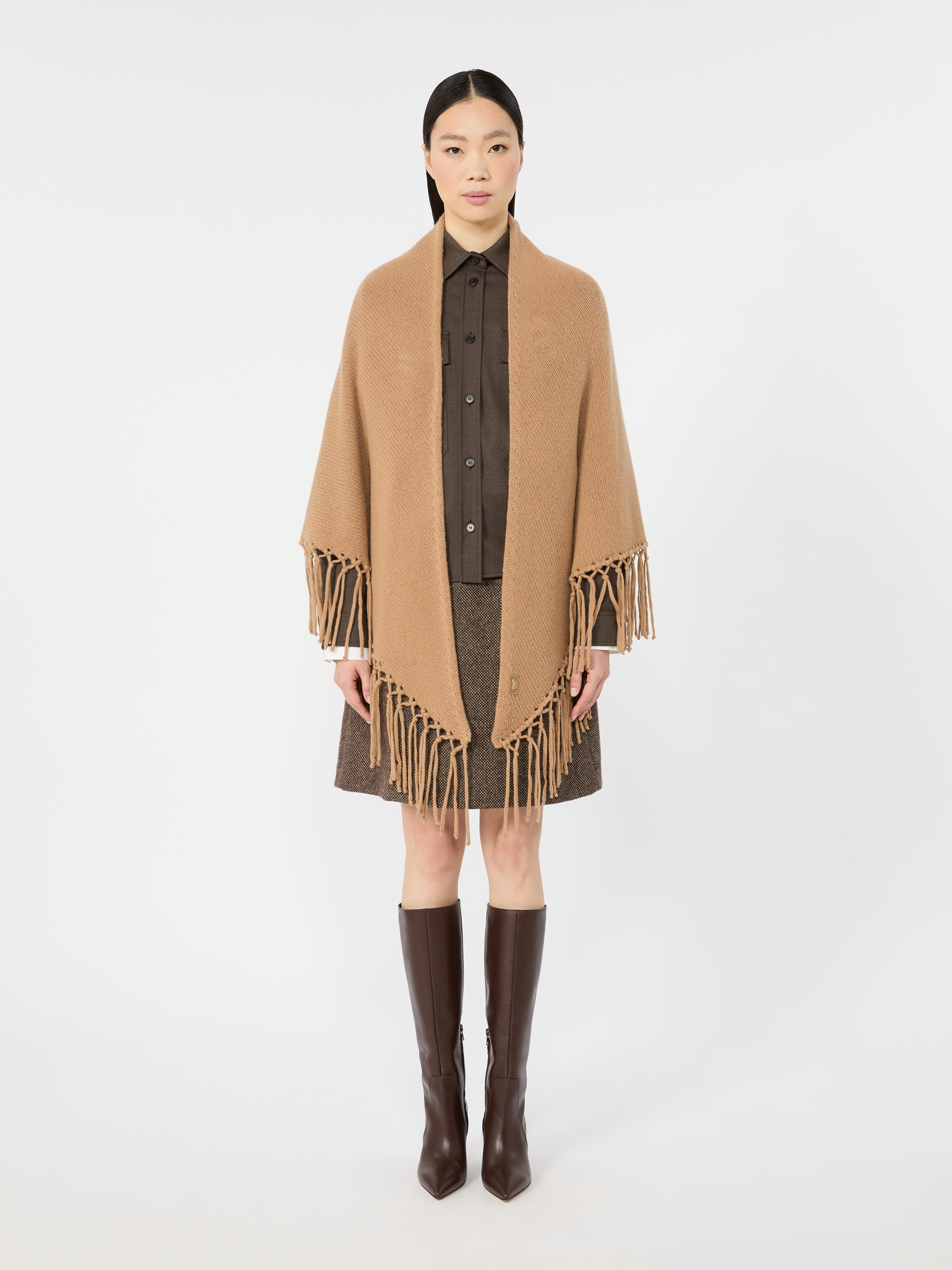 Fringed wool shawl - Weekend Max Mara - 2
