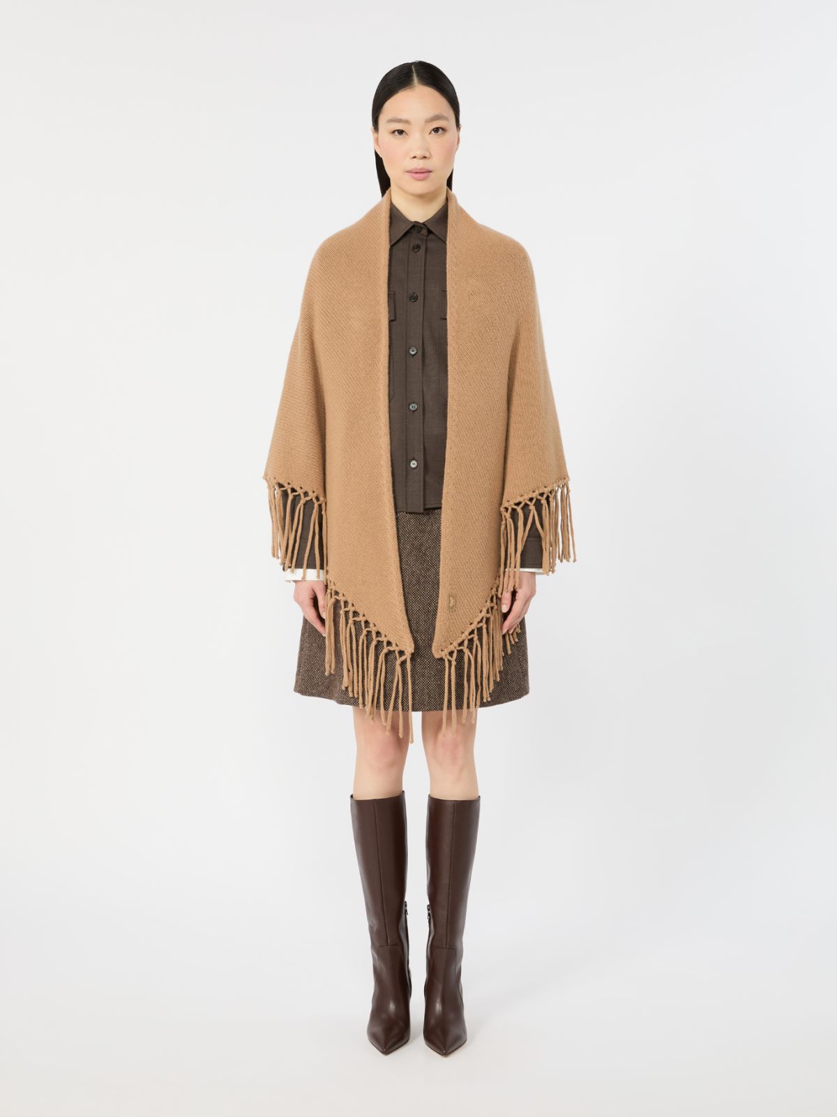 Fringed wool shawl - Weekend Max Mara - 2