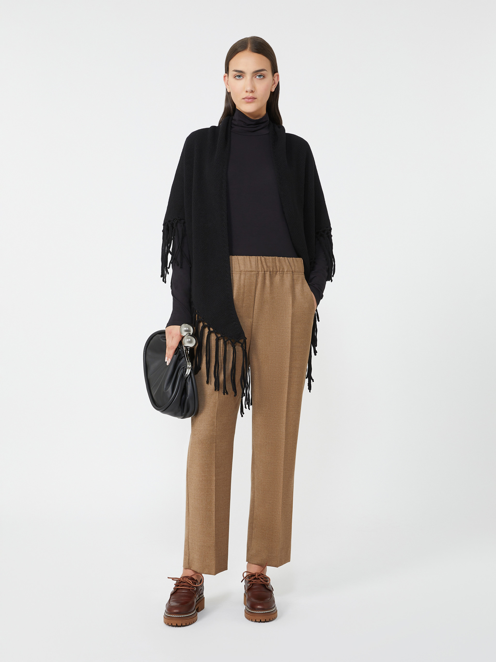 Scialle in lana con frange - Weekend Max Mara
