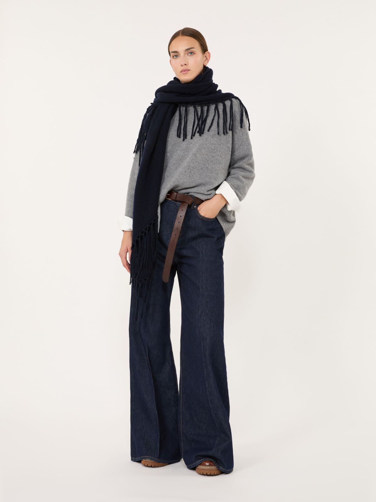 Fringed wool shawl - Weekend Max Mara