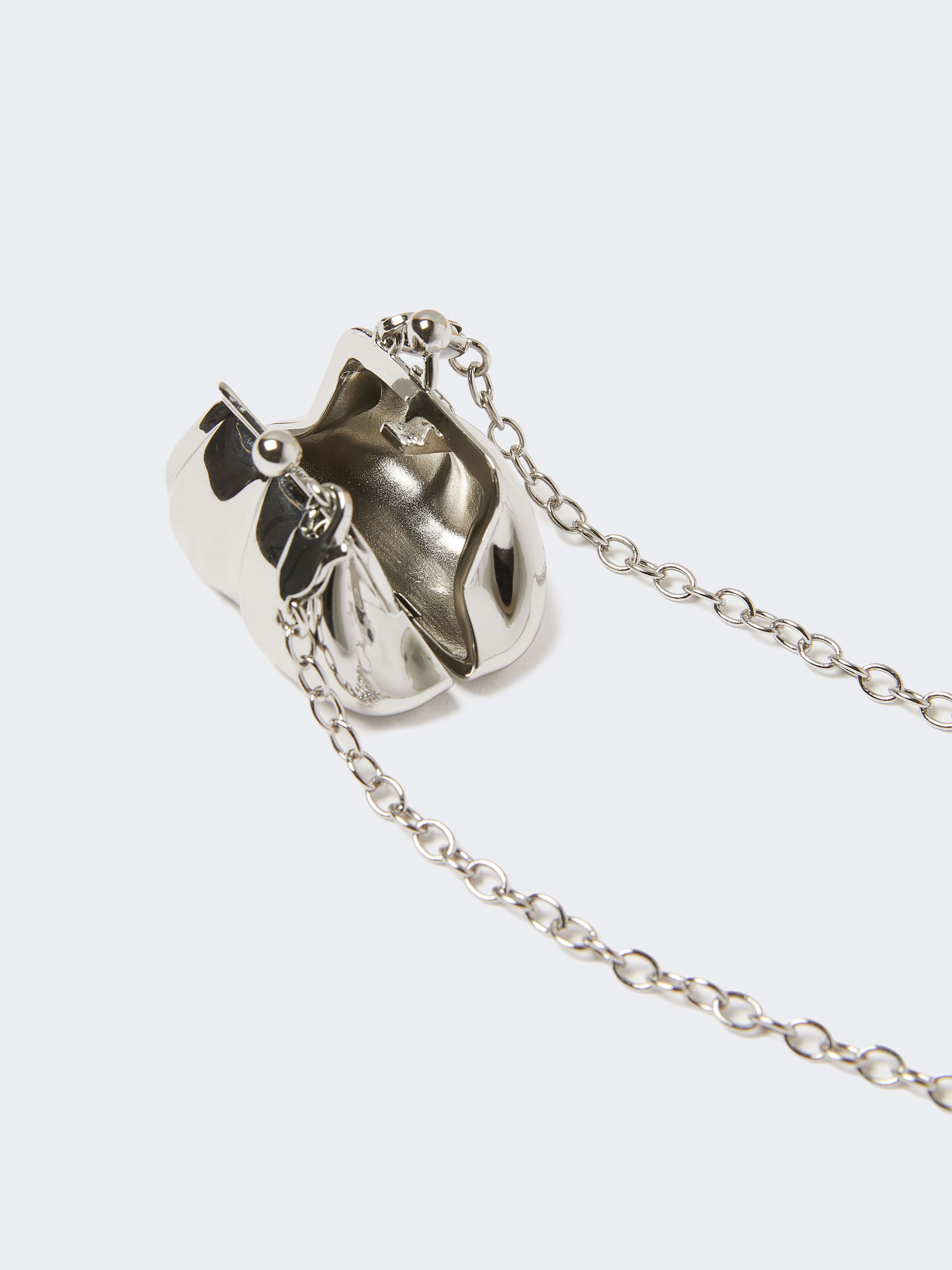 Long necklace with large Pasticcino Bag charm - SILVER - Weekend Max Mara - 3