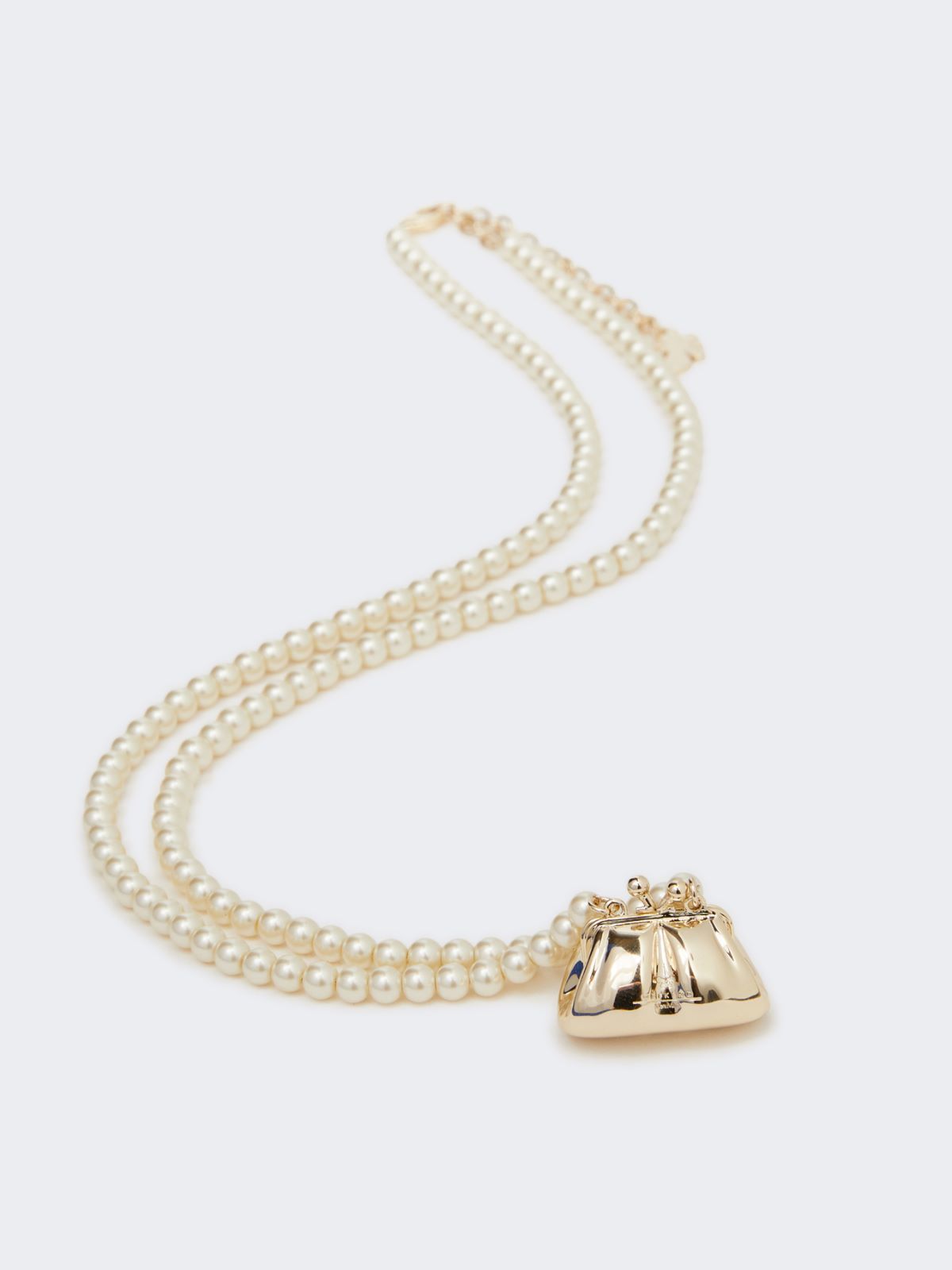 Collana con perle e ciondolo Pasticcino Bag - ORO - Weekend - 2