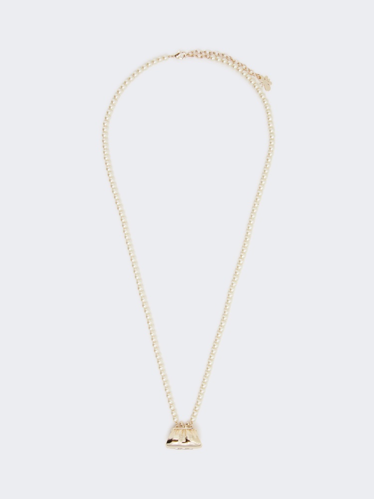 Collana con perle e ciondolo Pasticcino Bag - ORO - Weekend