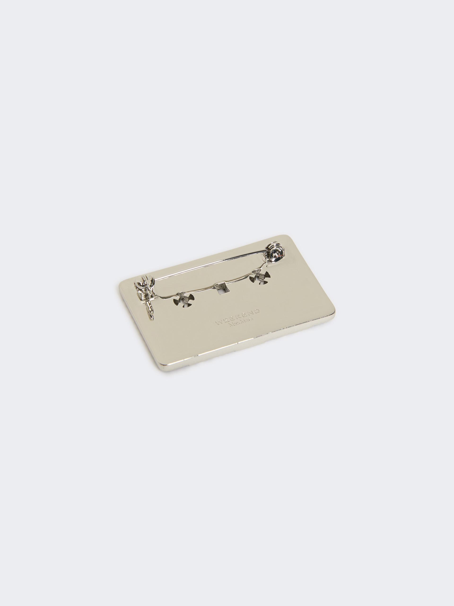 Metal brooch with rhinestones - Weekend Max Mara - 2