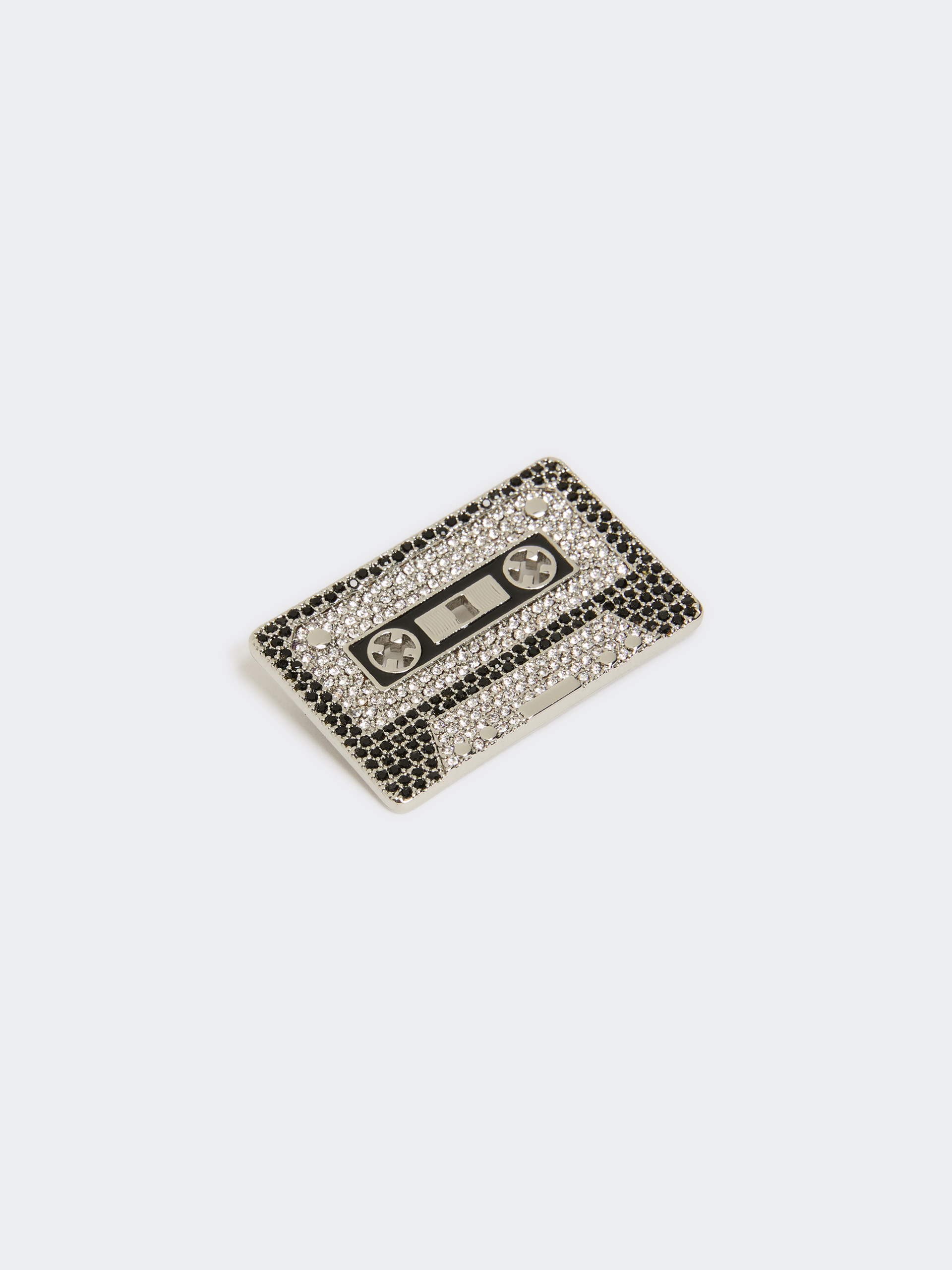 Metal brooch with rhinestones - Weekend Max Mara - 3