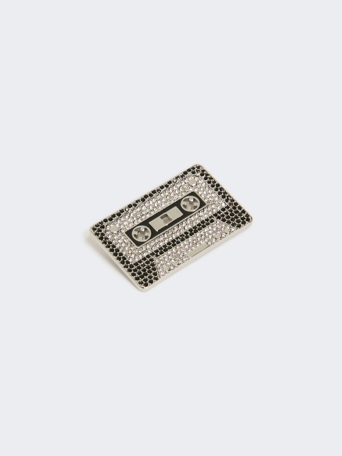 Metal brooch with rhinestones - Weekend Max Mara - 3