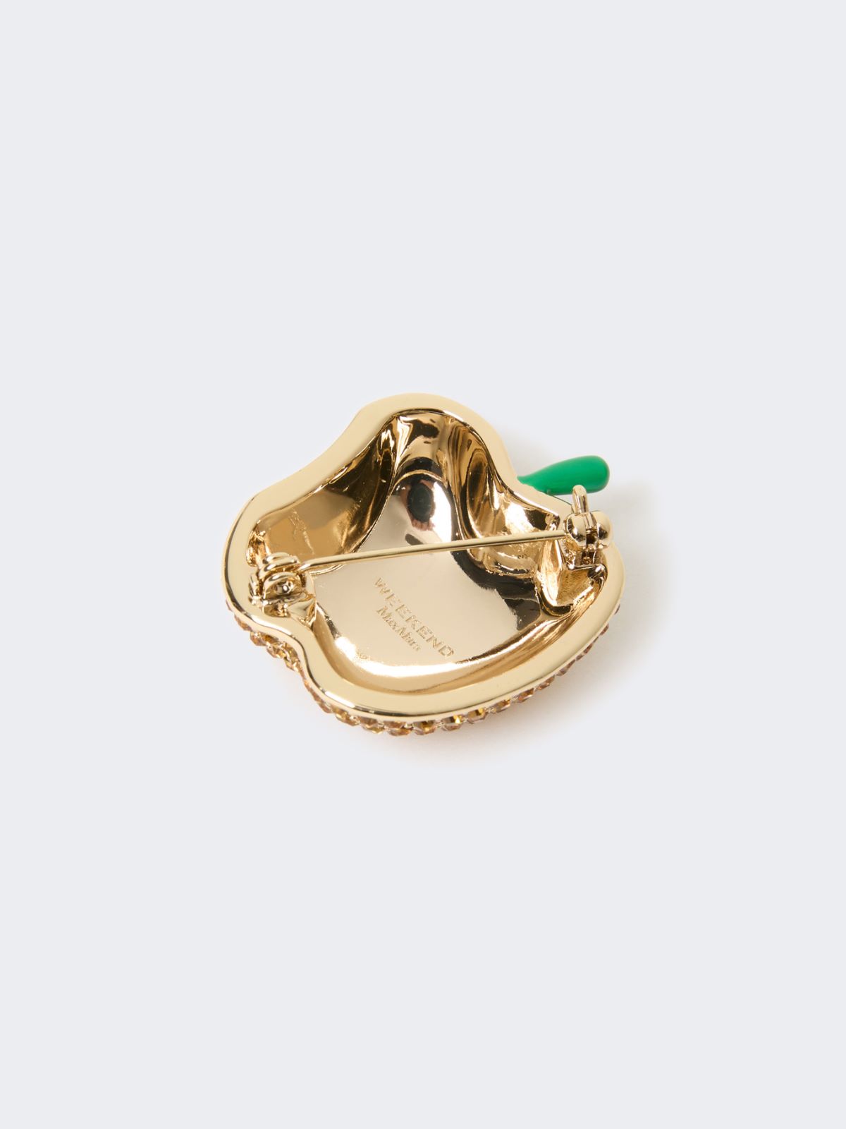 Metal brooch with rhinestones - Weekend Max Mara - 2