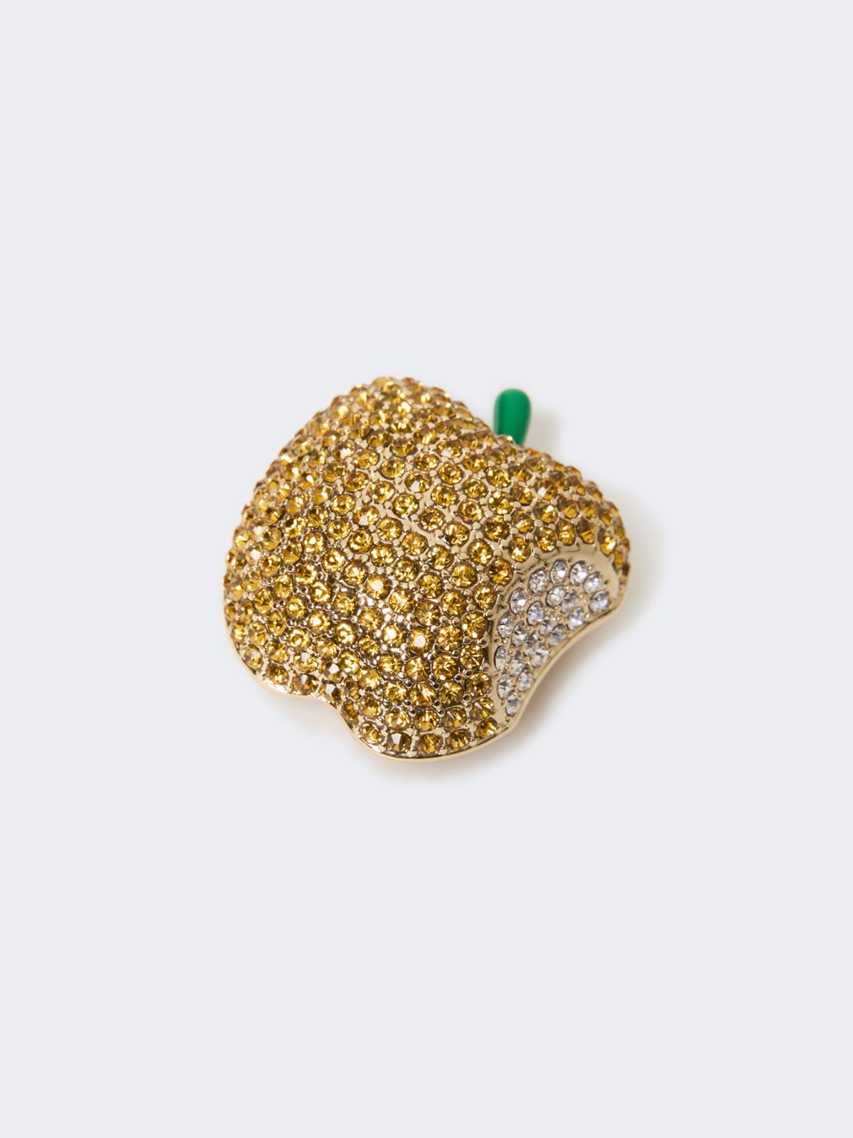 Metal brooch with rhinestones - Weekend Max Mara - 3