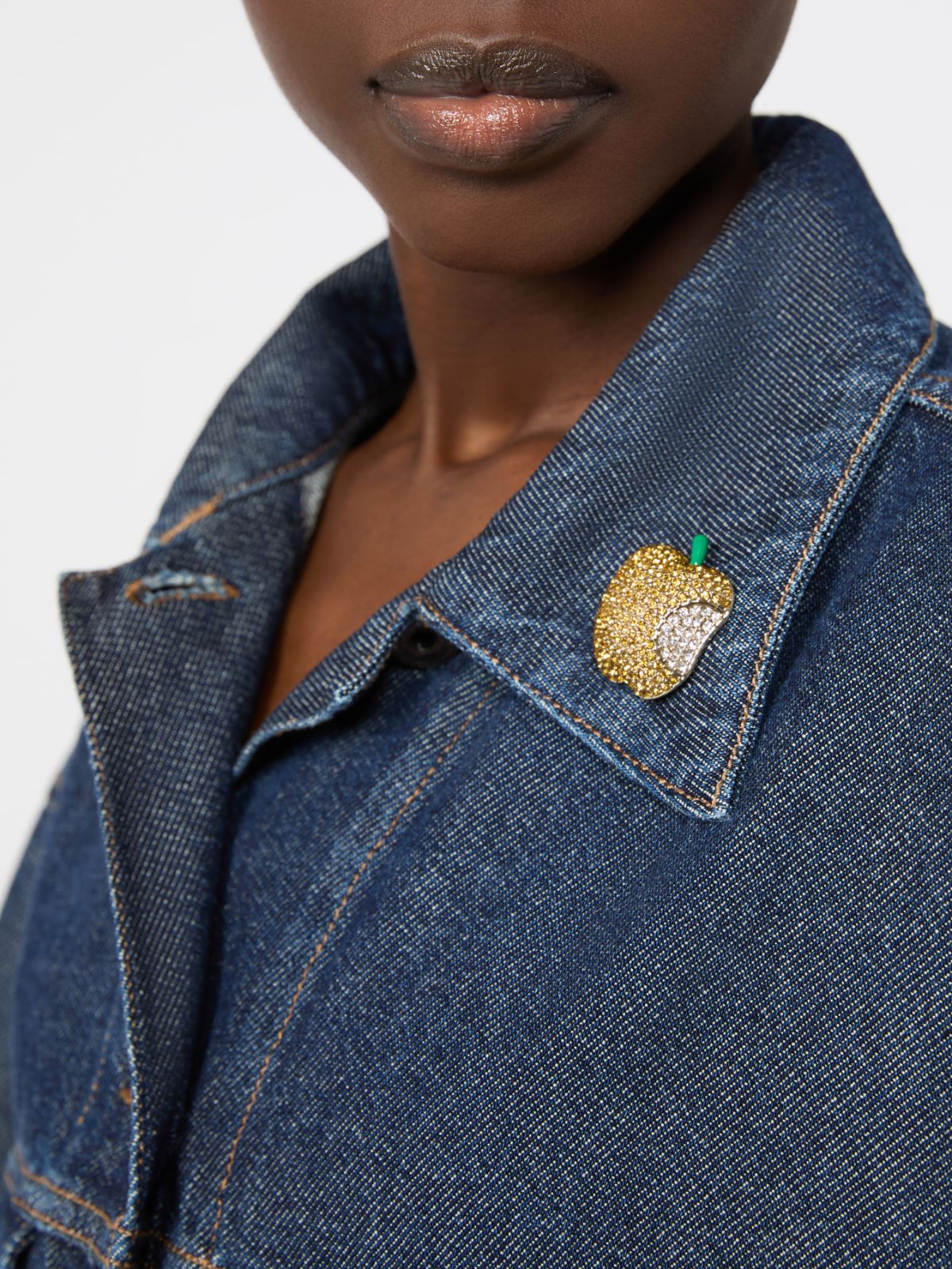 Metal brooch with rhinestones - Weekend Max Mara - 4