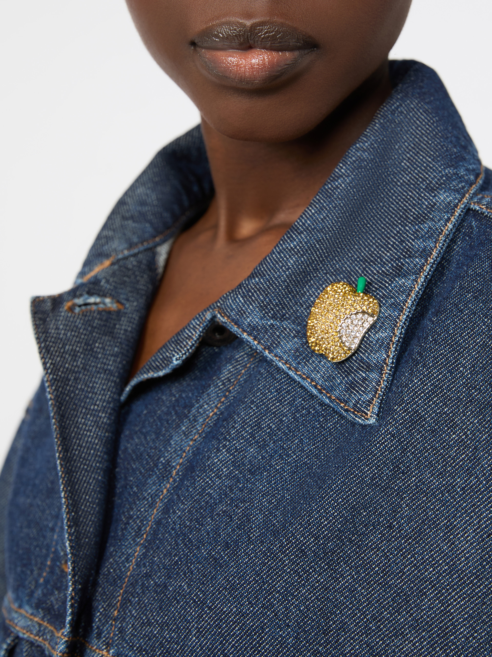 Metal brooch with rhinestones - Weekend Max Mara - 5