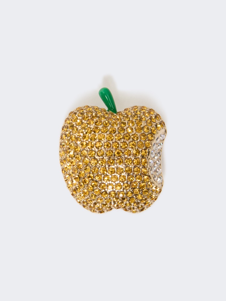 Metal brooch with rhinestones - Weekend Max Mara