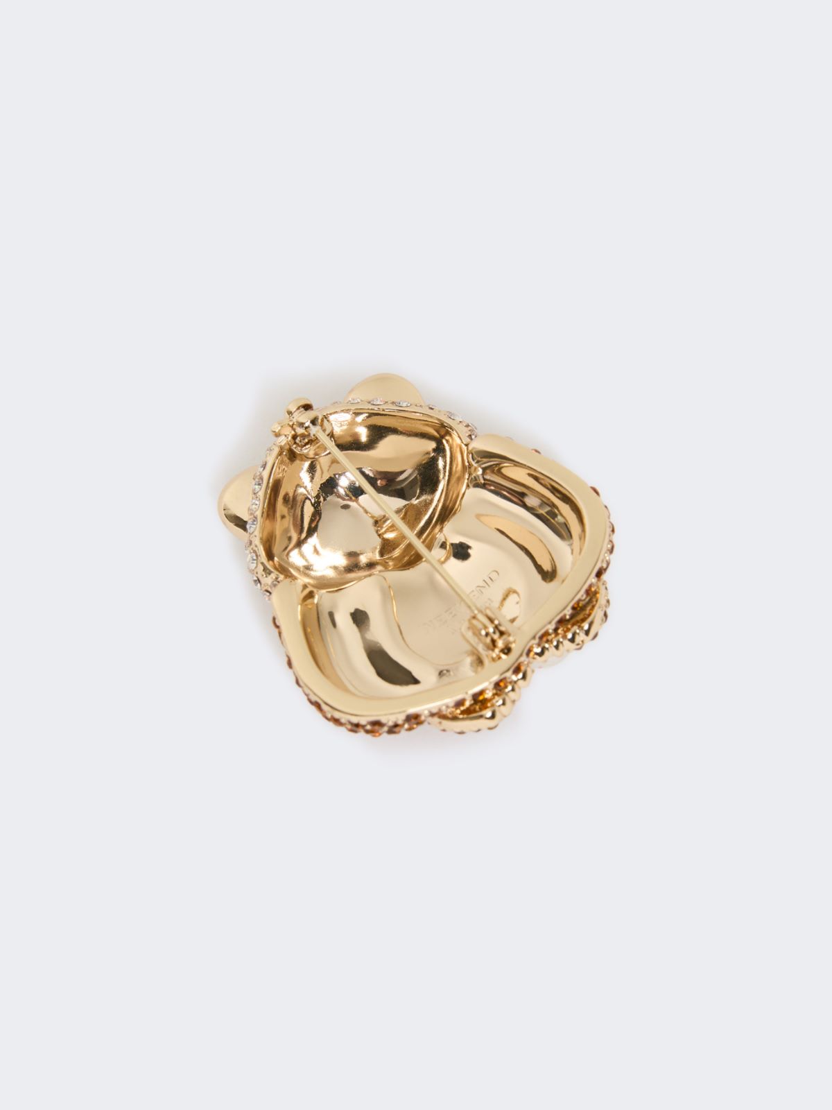 Metal brooch with rhinestones - Weekend Max Mara - 2