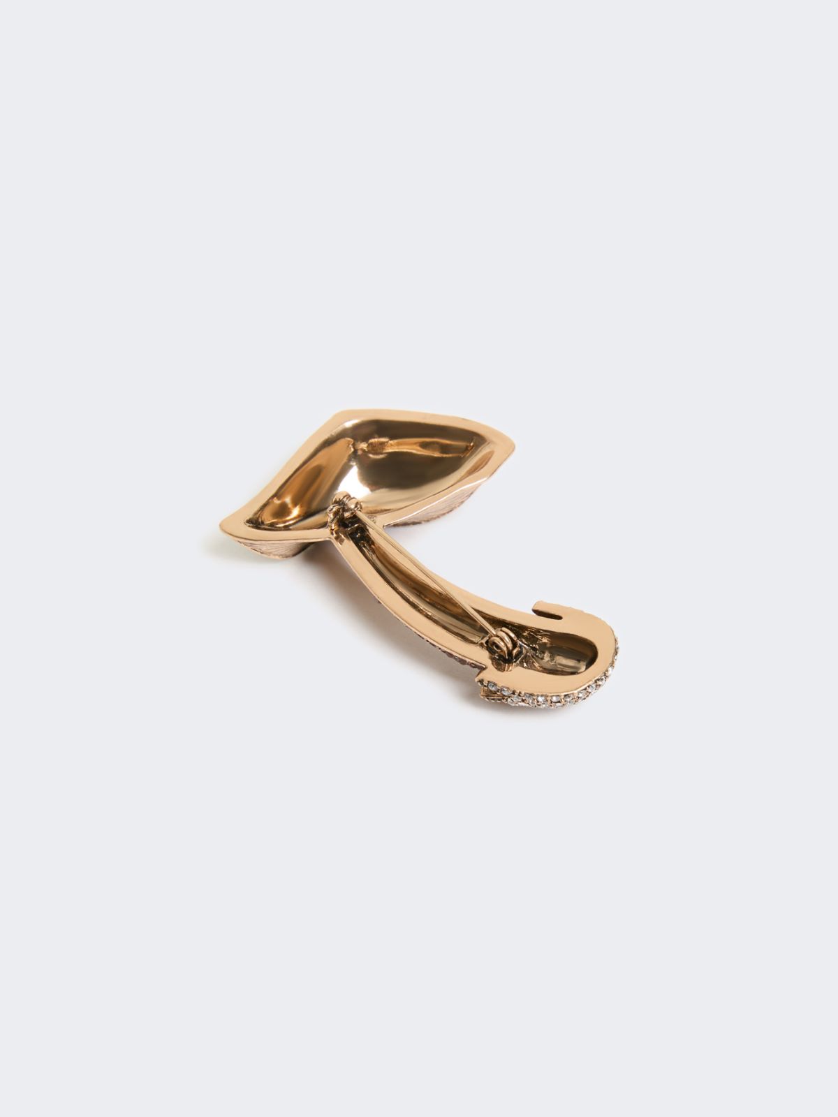 Metal brooch with rhinestones - Weekend Max Mara - 3