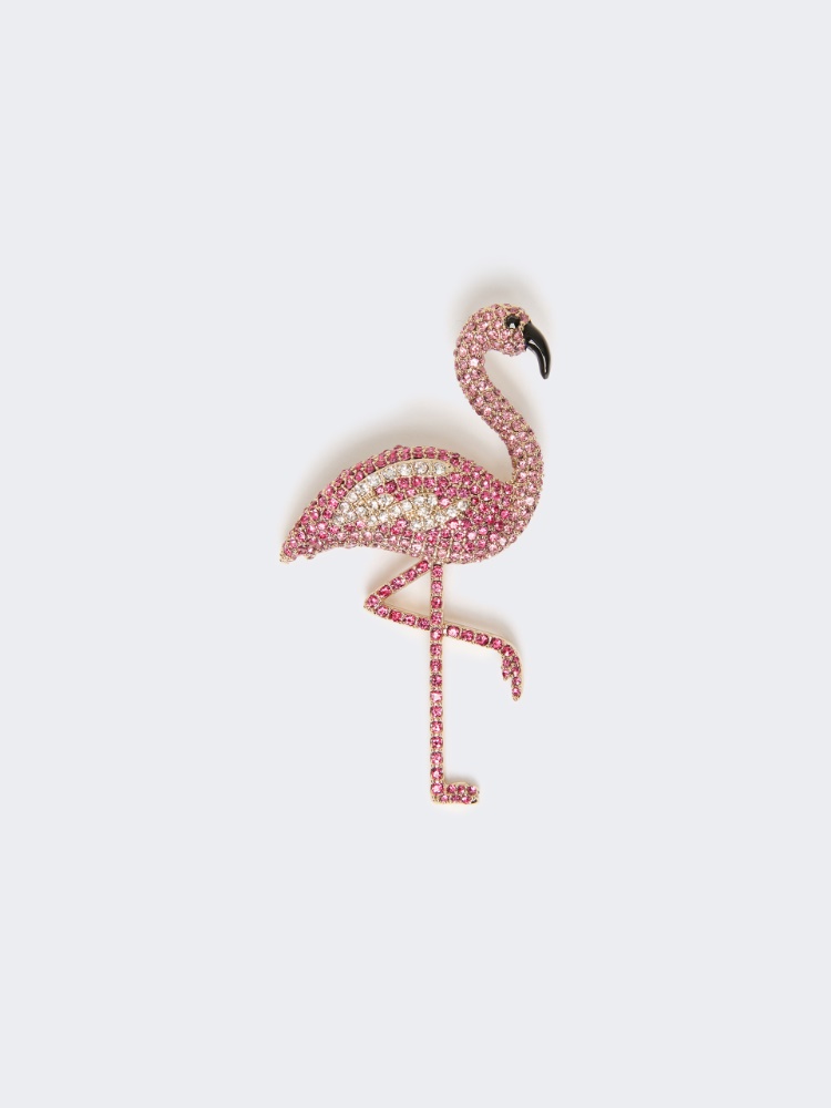 Metal brooch with rhinestones - ANTIQUE ROSE - Weekend Max Mara