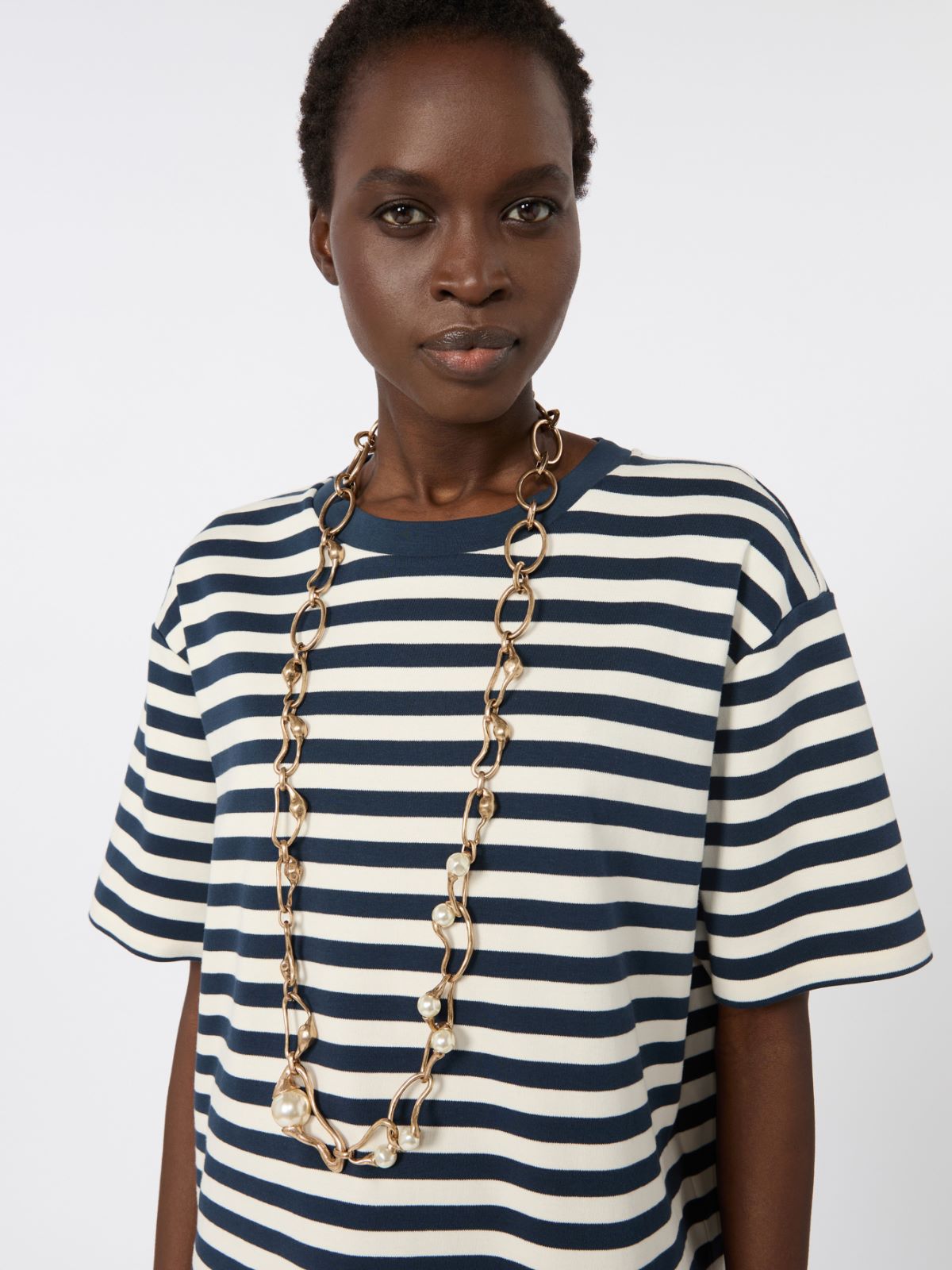 Bead and metallic necklace - GOLD - Weekend Max Mara - 3