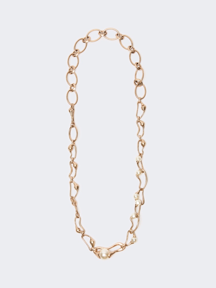 Bead and metallic necklace - GOLD - Weekend Max Mara