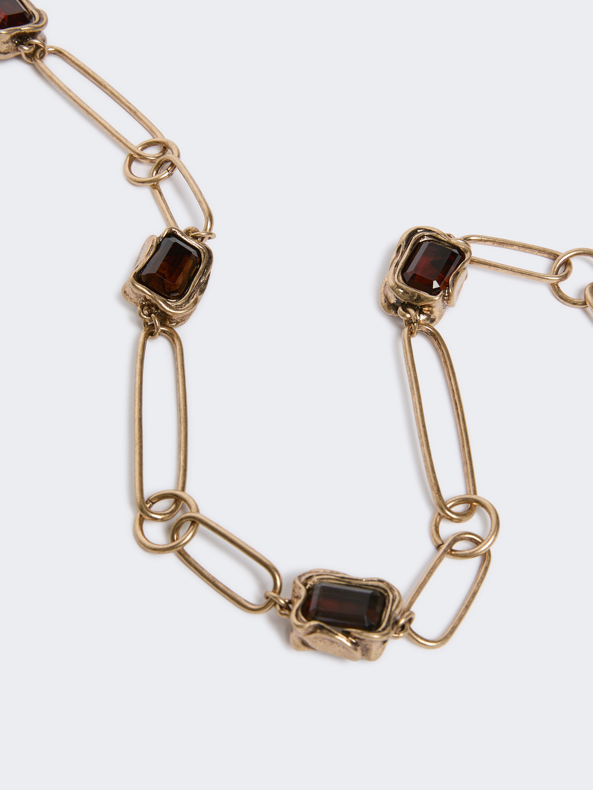 Deco chain necklace with gemstones - Weekend Max Mara - 2