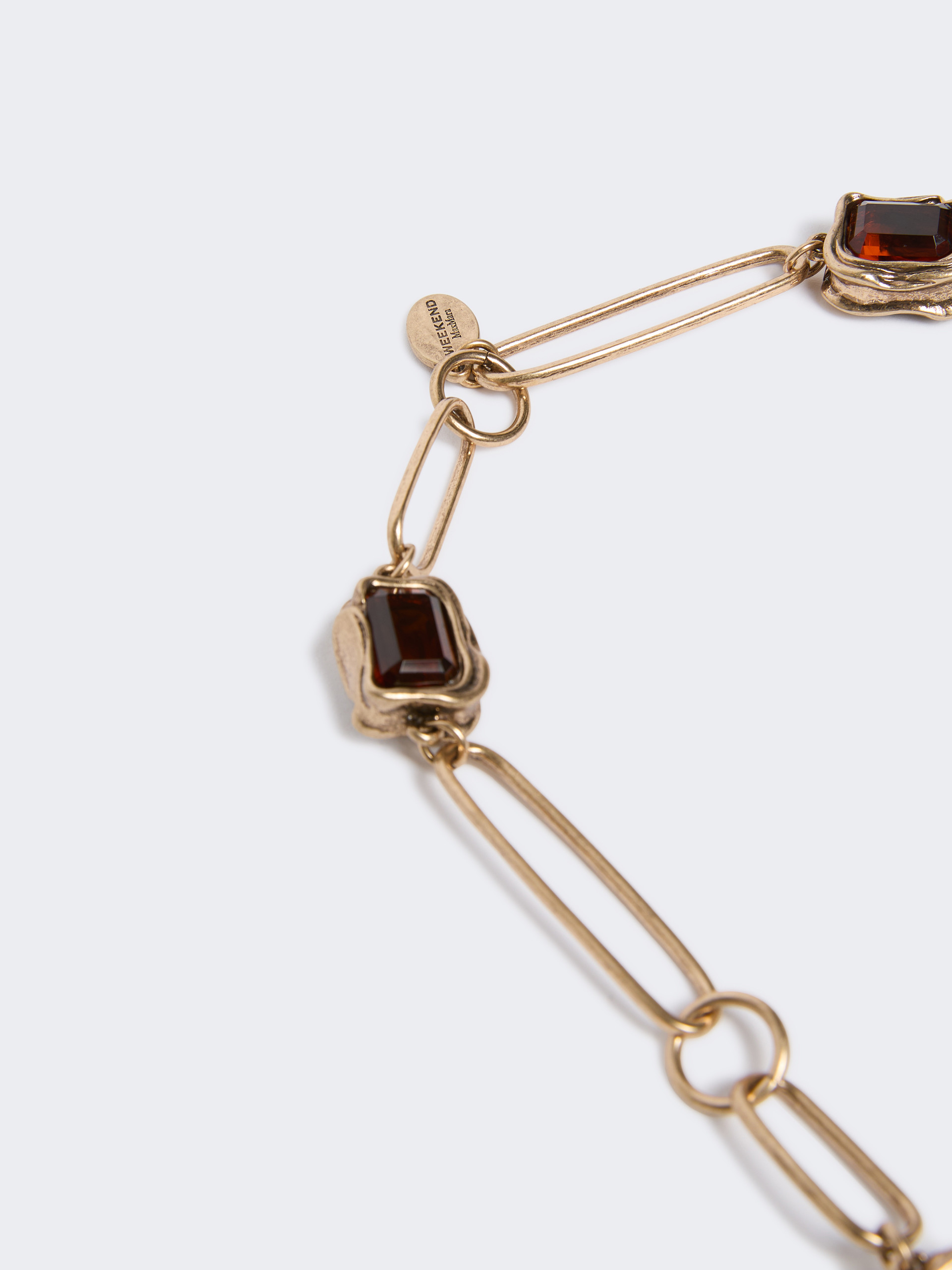 Deco chain necklace with gemstones - Weekend Max Mara - 3