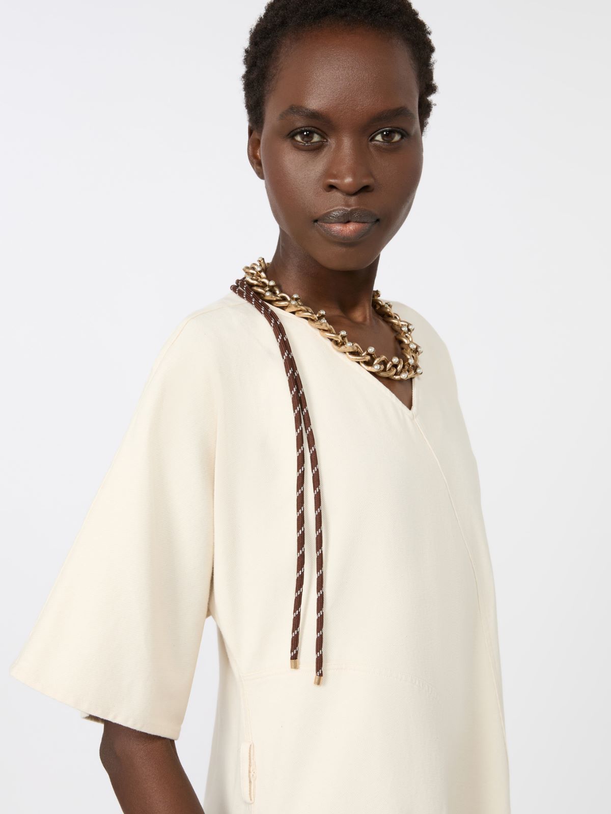 Chain and rope choker necklace - GOLD - Weekend Max Mara - 3
