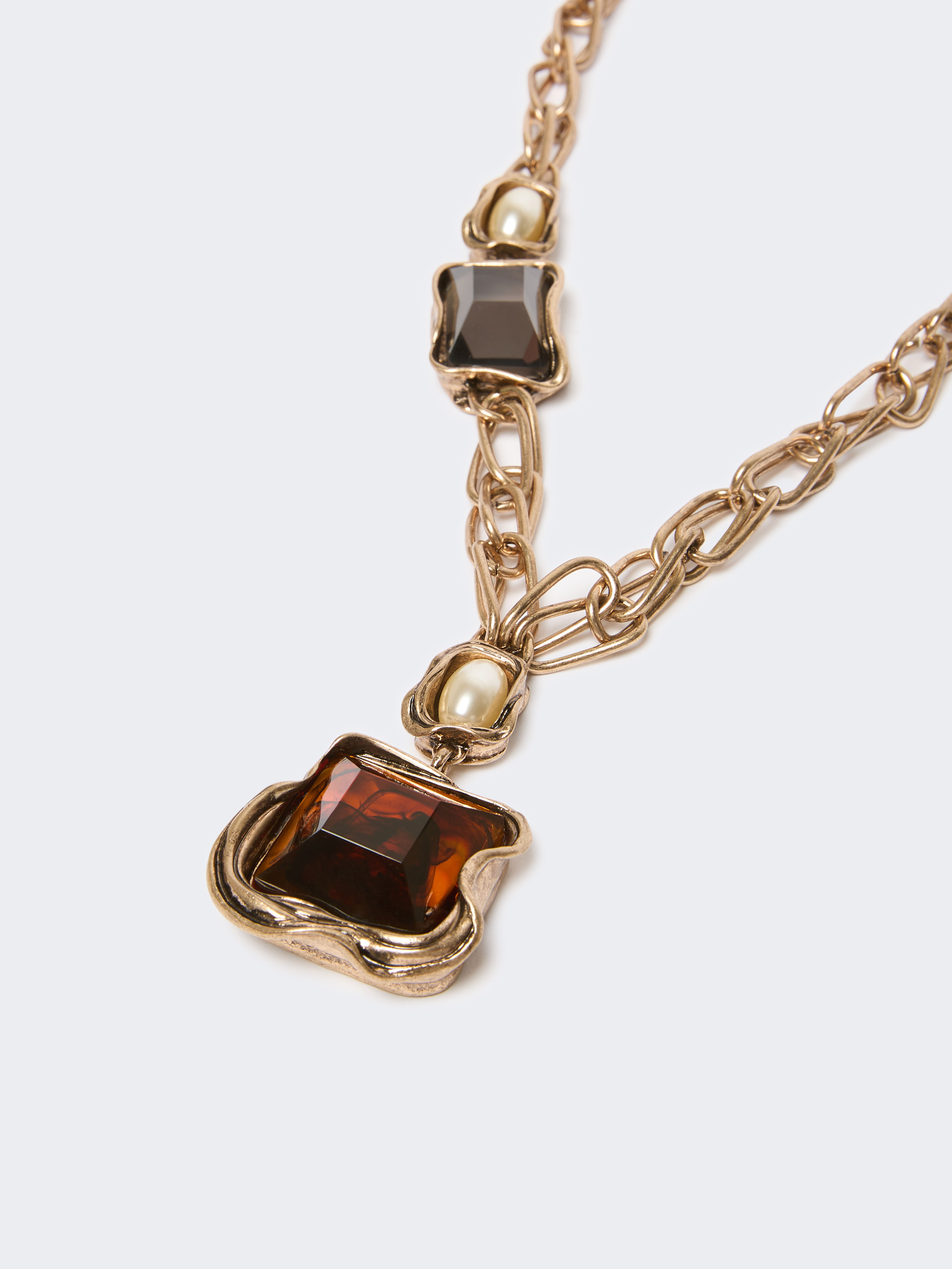 Deco choker necklace with gemstones - Weekend Max Mara - 2