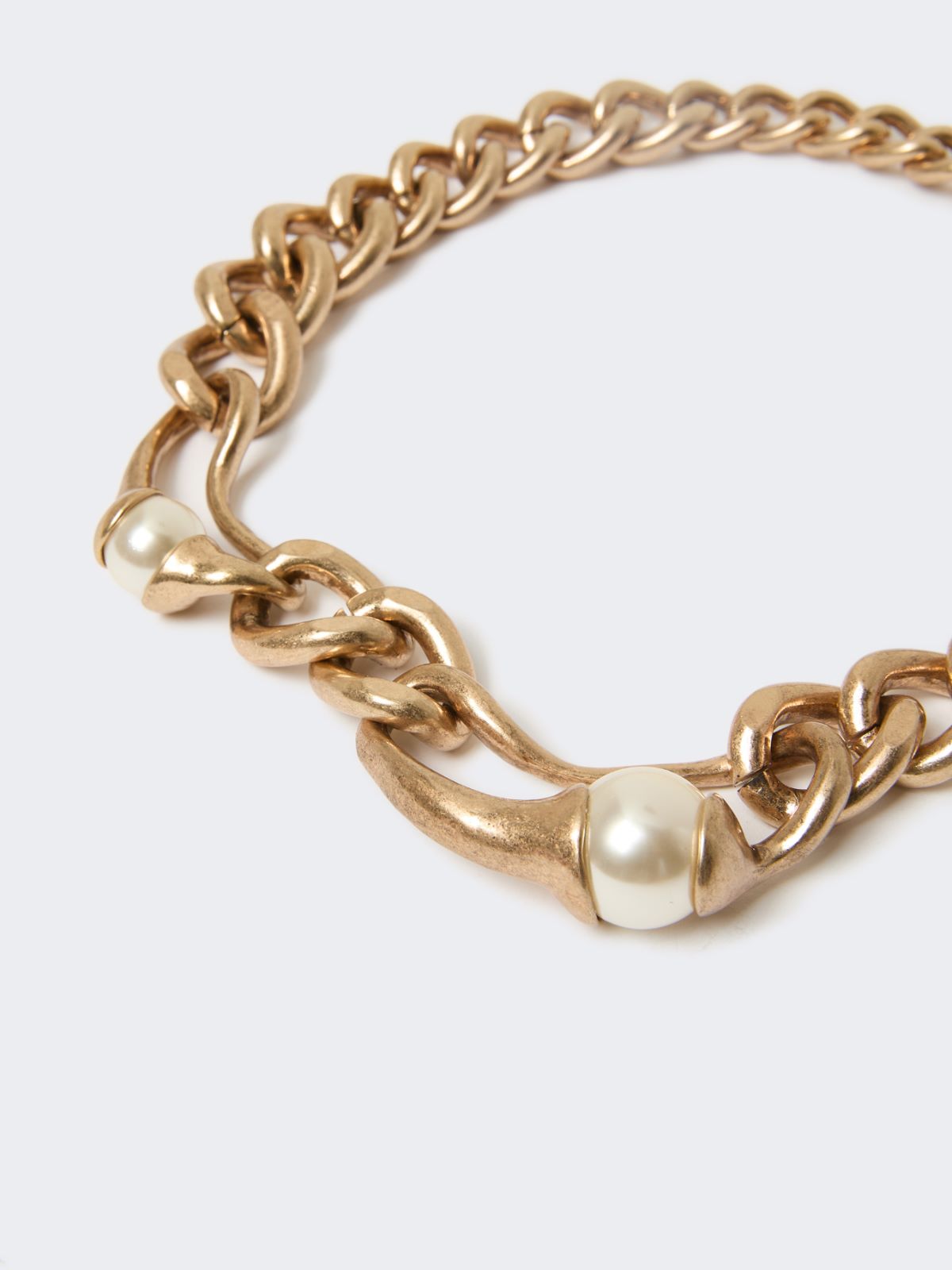 Metal chain choker necklace - GOLD - Weekend Max Mara - 2