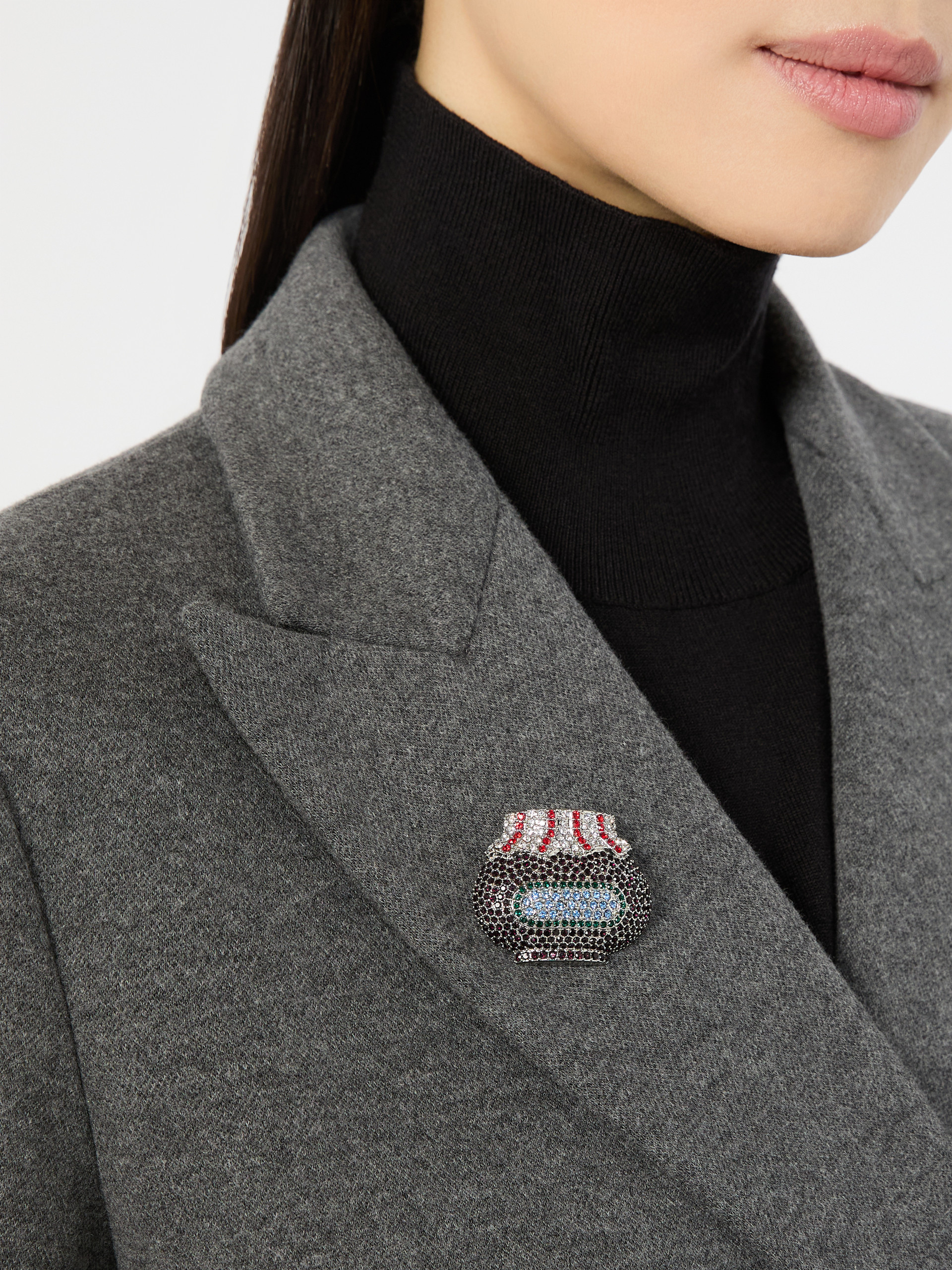 Rhinestone brooch - Weekend Max Mara - 5