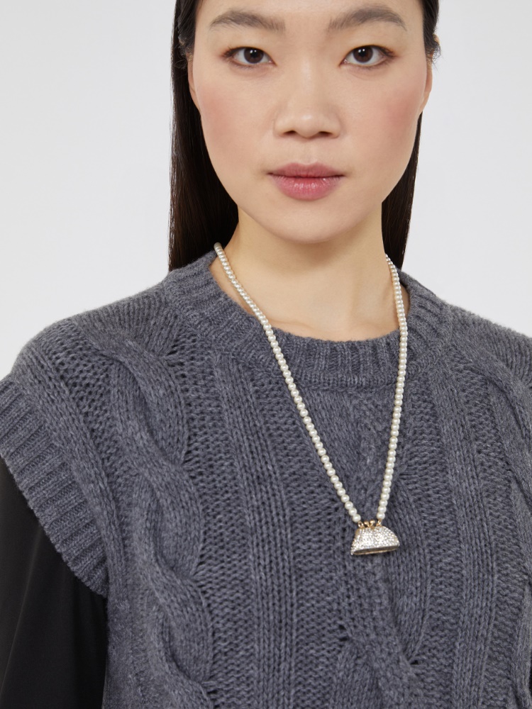 Pasticcino Bag-pendant necklace - OPTICAL WHITE - Weekend - 2