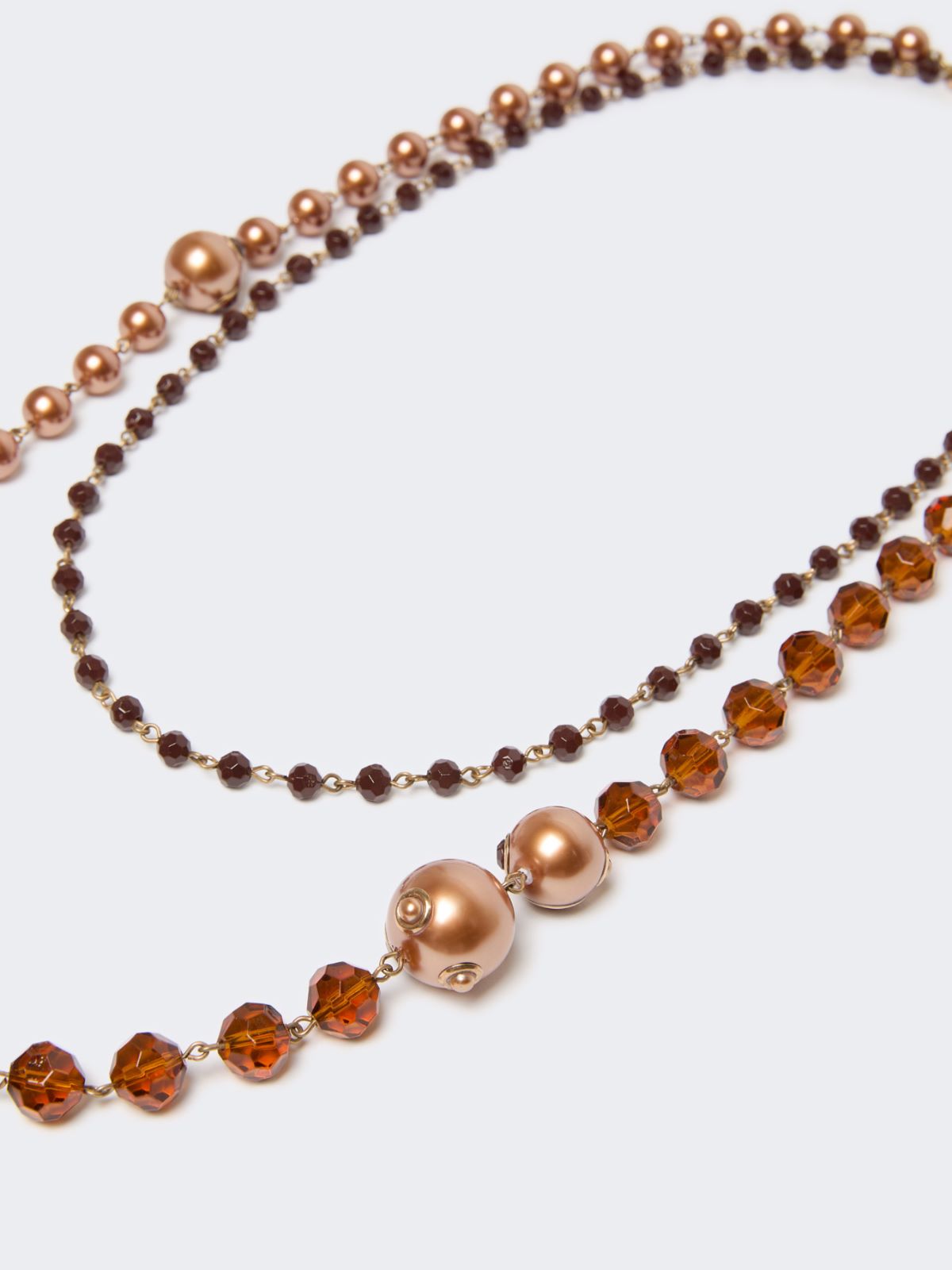 Double-strand necklace with large and small beads - Weekend Max Mara - 2