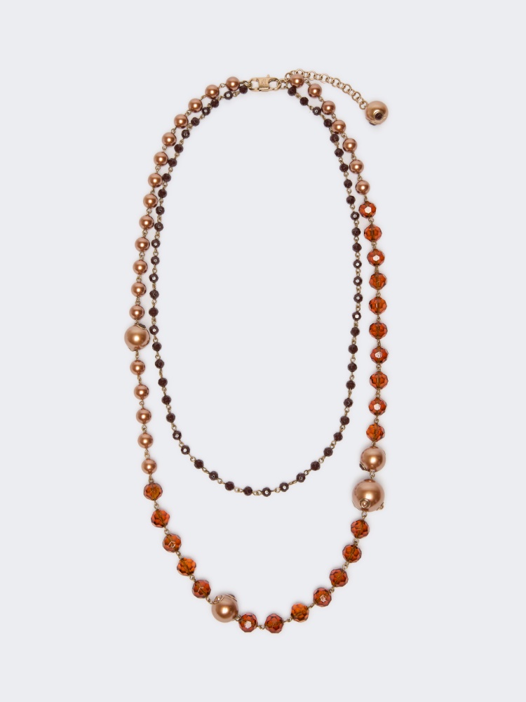 Double-strand necklace with large and small beads - Weekend Max Mara - 2
