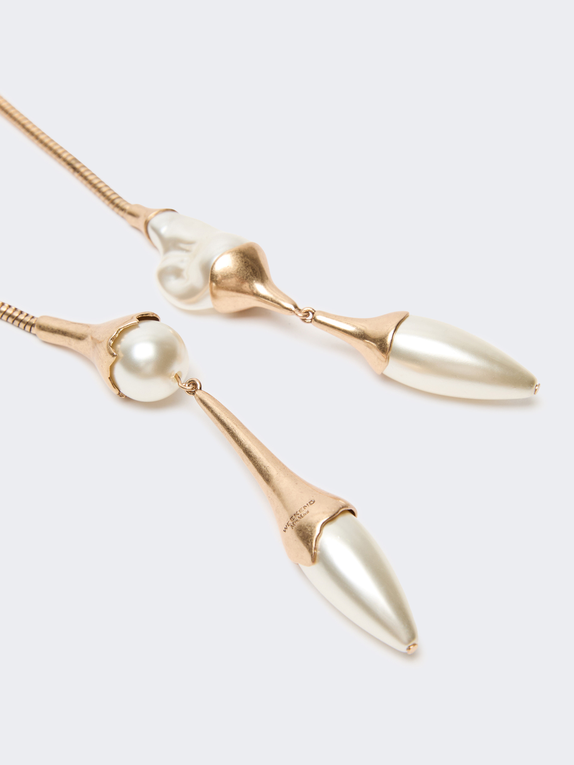 Metal tie necklace - GOLD - Weekend Max Mara - 2