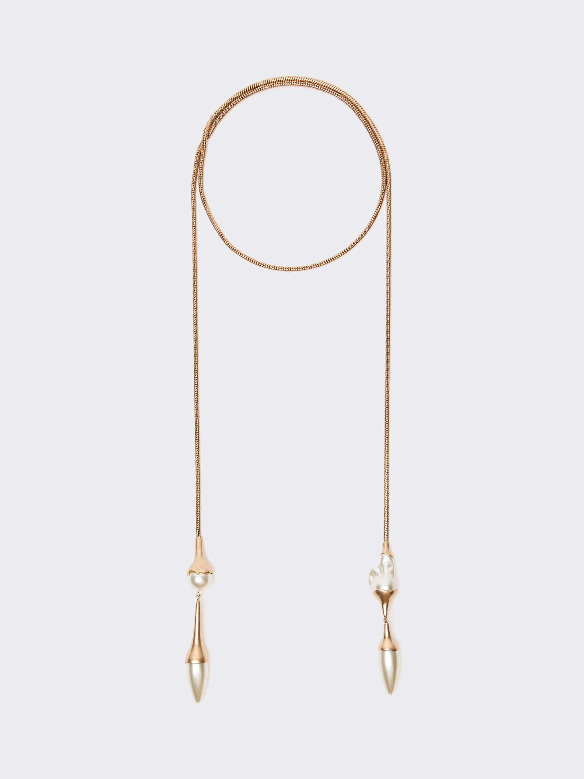 Metal tie necklace - GOLD - Weekend Max Mara