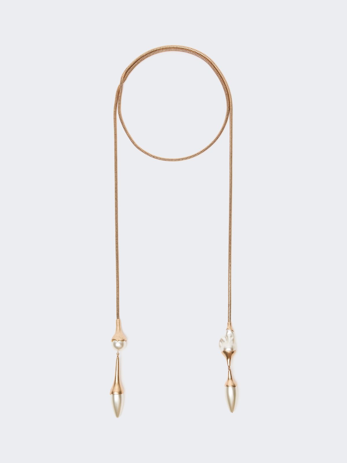Metal tie necklace - GOLD - Weekend Max Mara