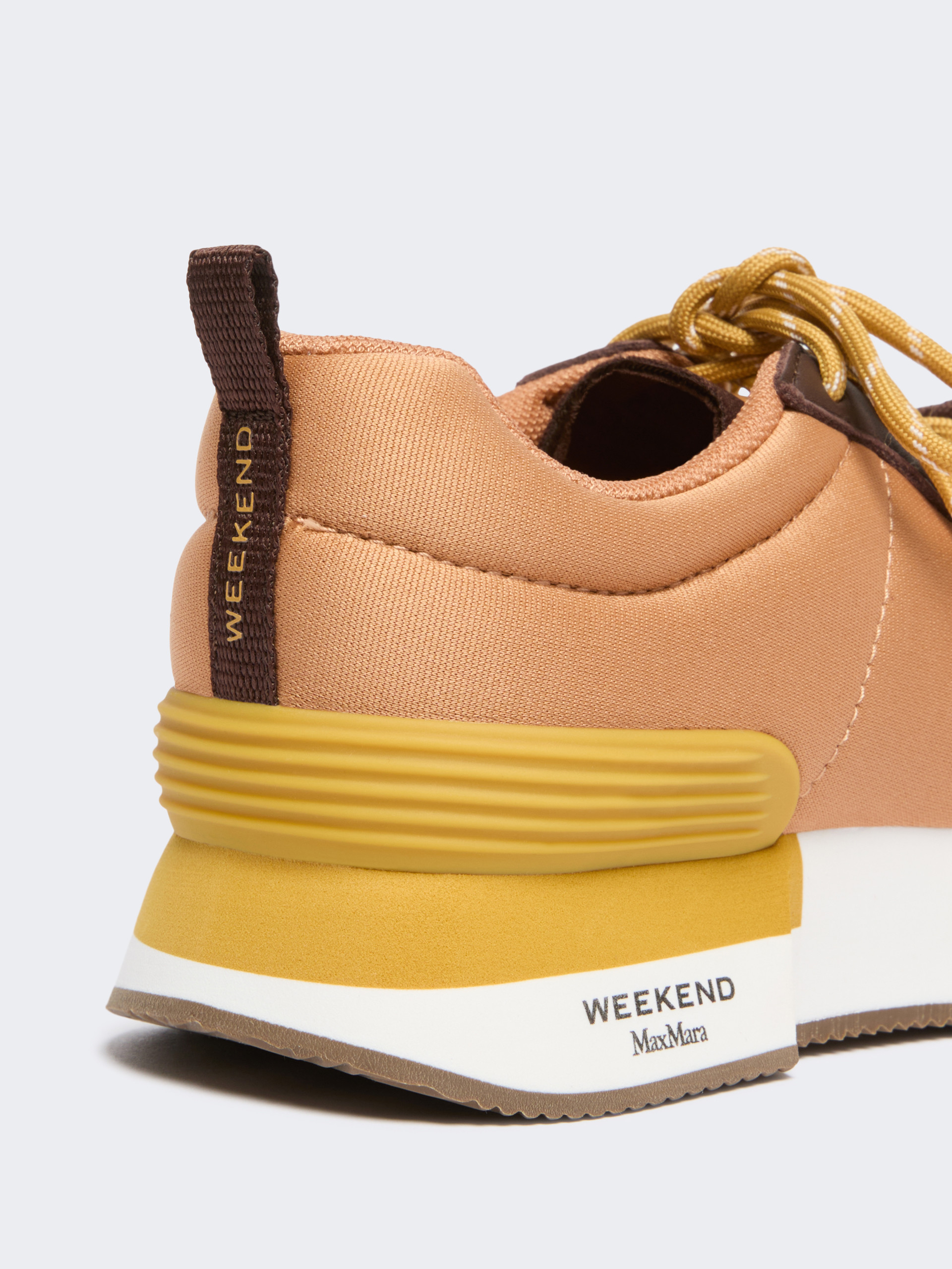 Technical fabric and split-leather trainers - CAMEL - Weekend Max Mara - 5