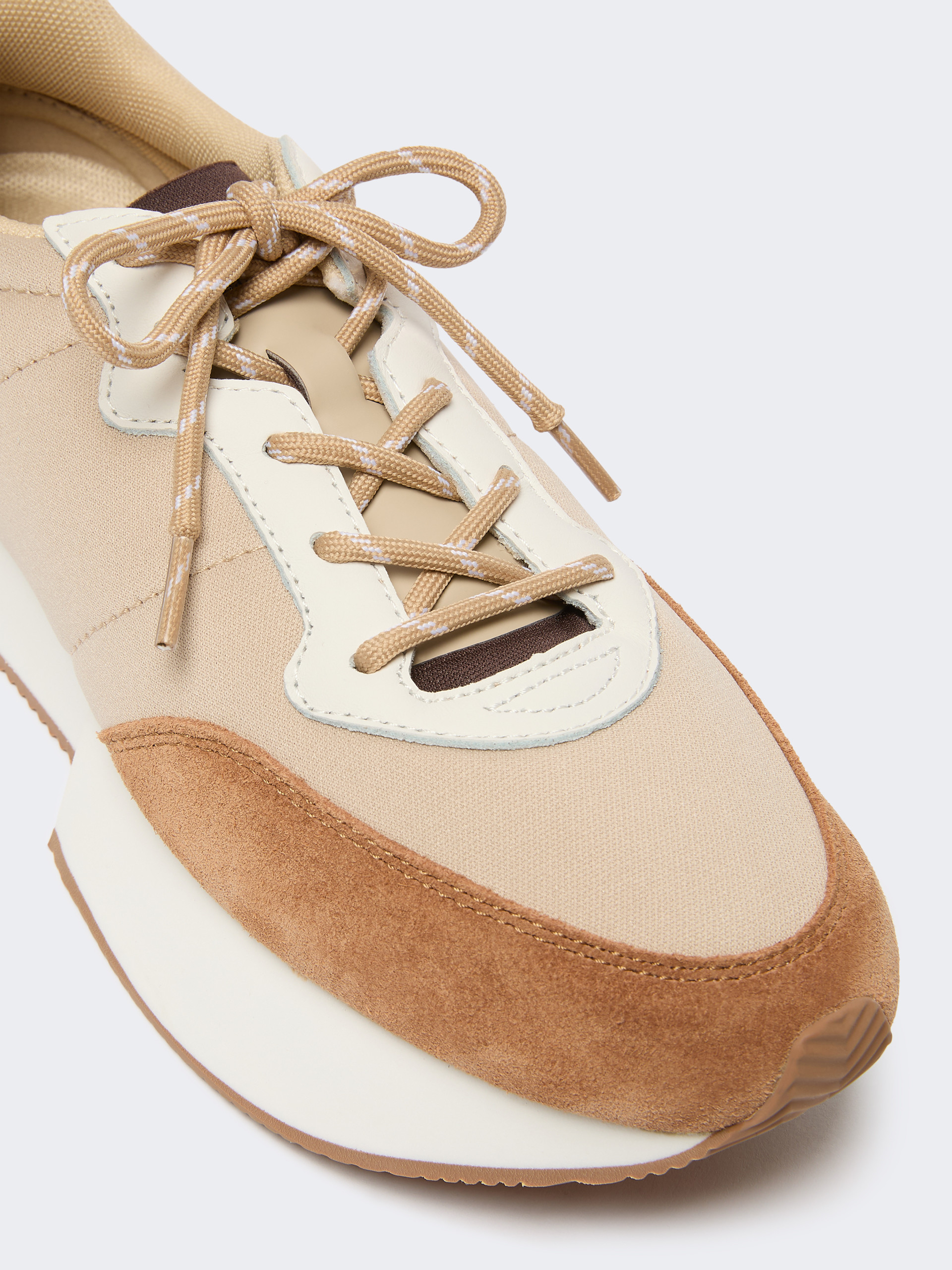 Technical fabric and split-leather trainers - Weekend Max Mara - 4