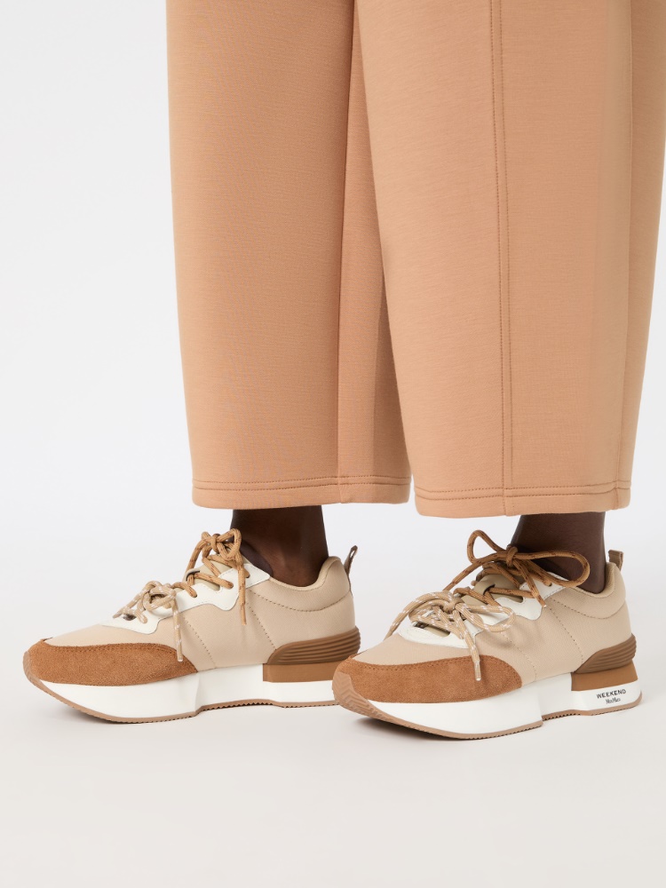 Technical fabric and split-leather trainers - Weekend Max Mara - 2