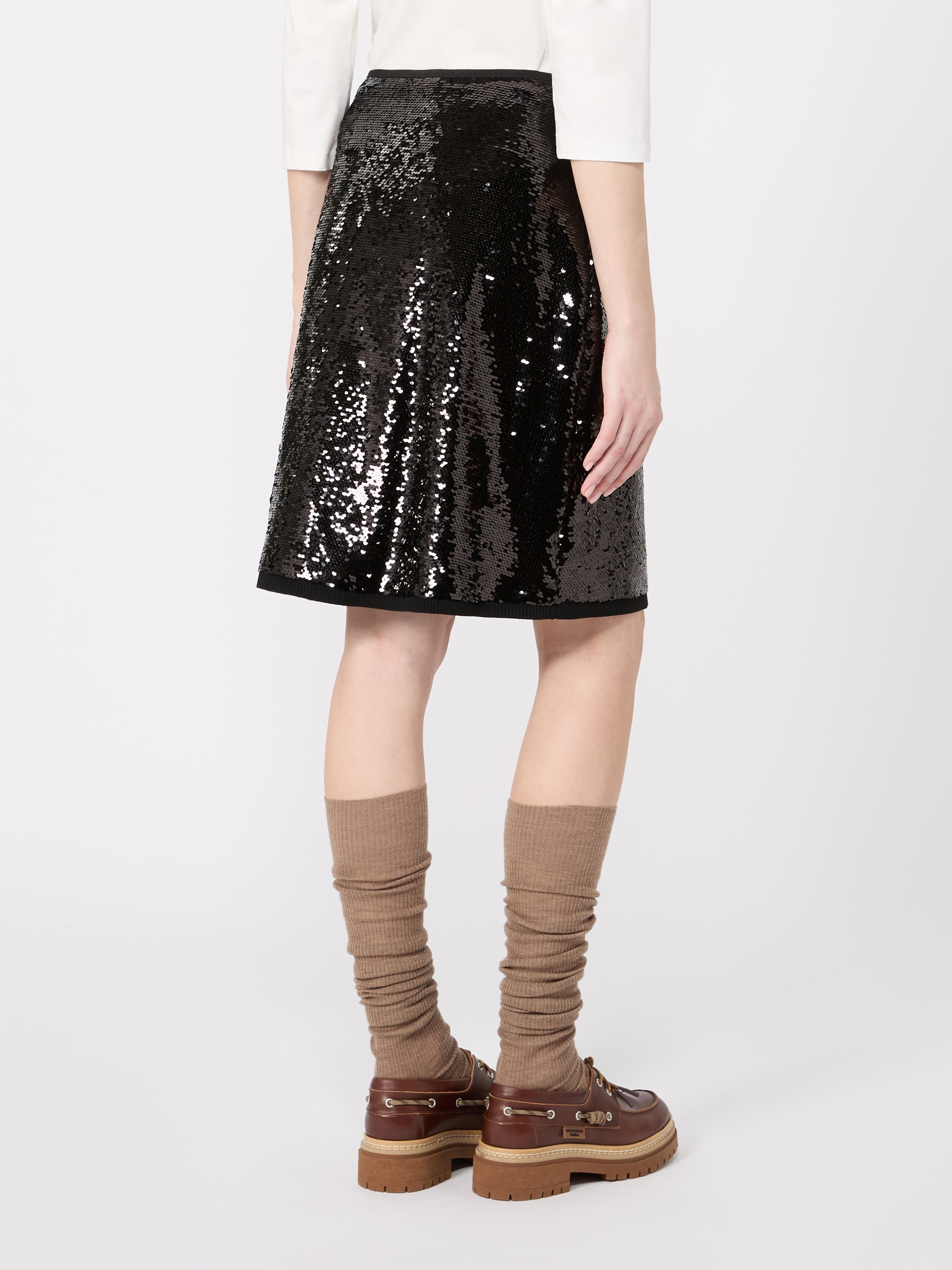 Short jersey and sequin skirt - Weekend Max Mara - 3