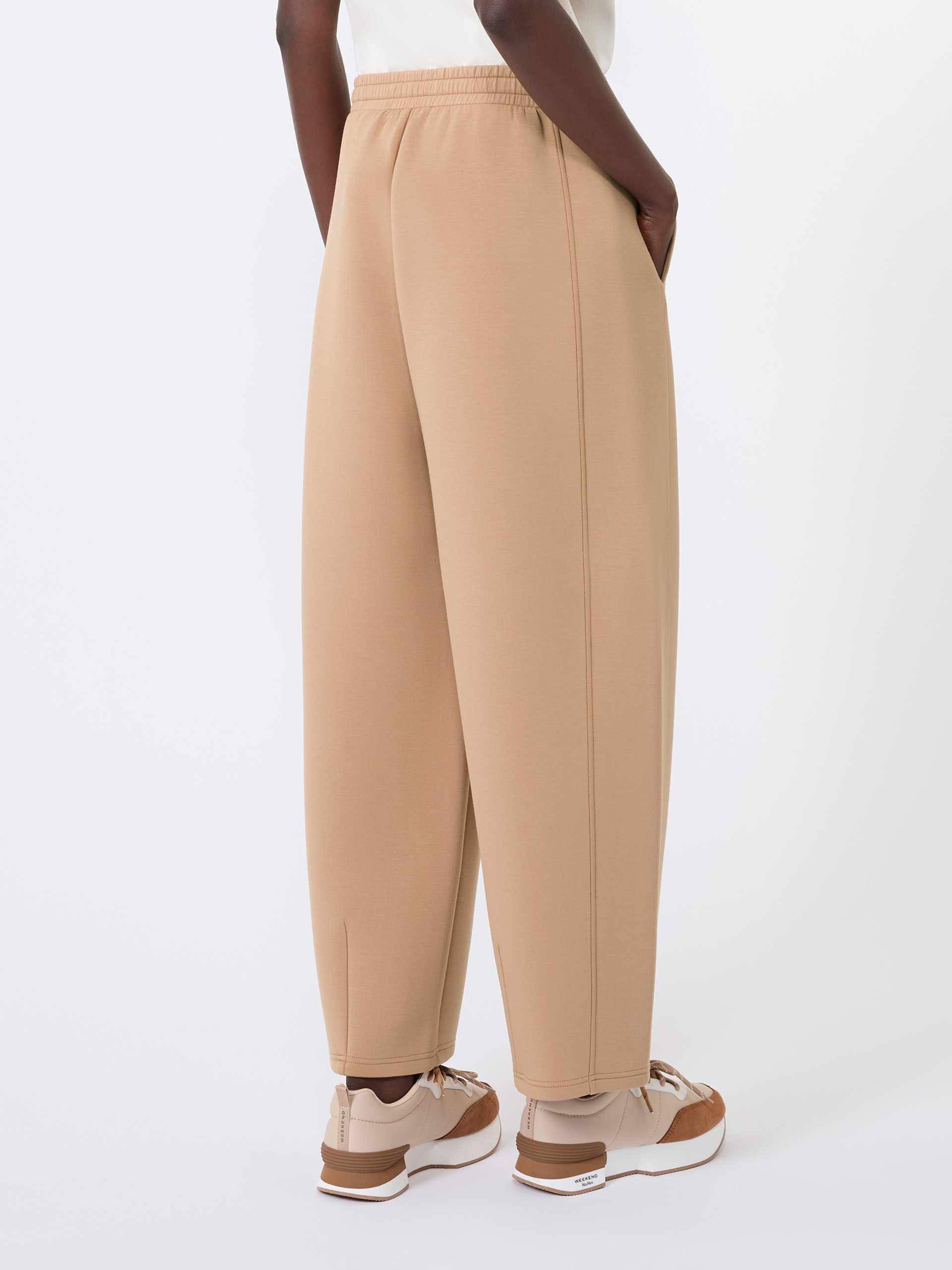 Scuba jersey barrel-leg trousers - Weekend Max Mara - 3